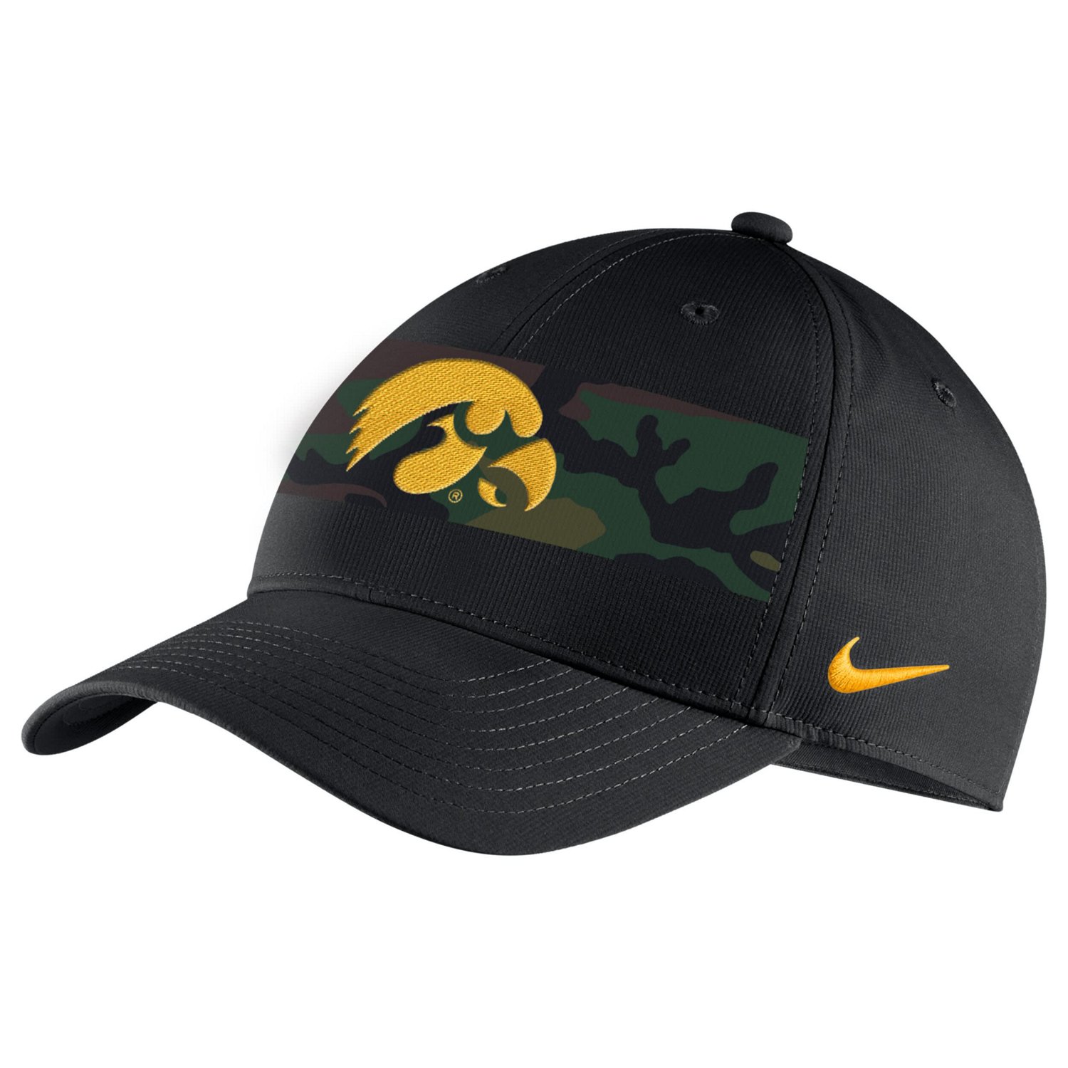 Nike Iowa Hawkeyes Military Pack Camo Legacy91 Adjustable Hat - view number 1