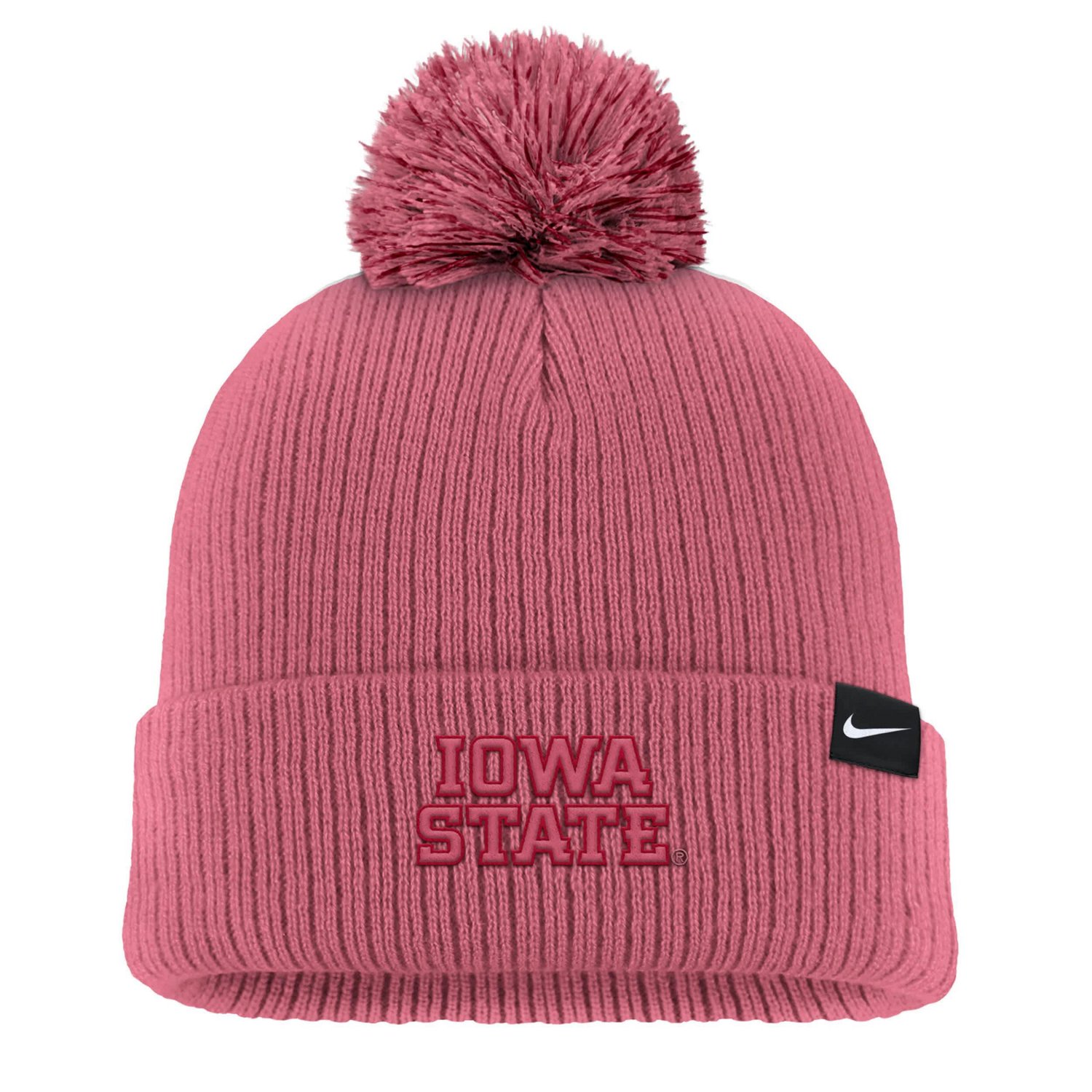 Nike Iowa State Cyclones Tonal Peak Cuffed Knit Hat with Pom - view number 2