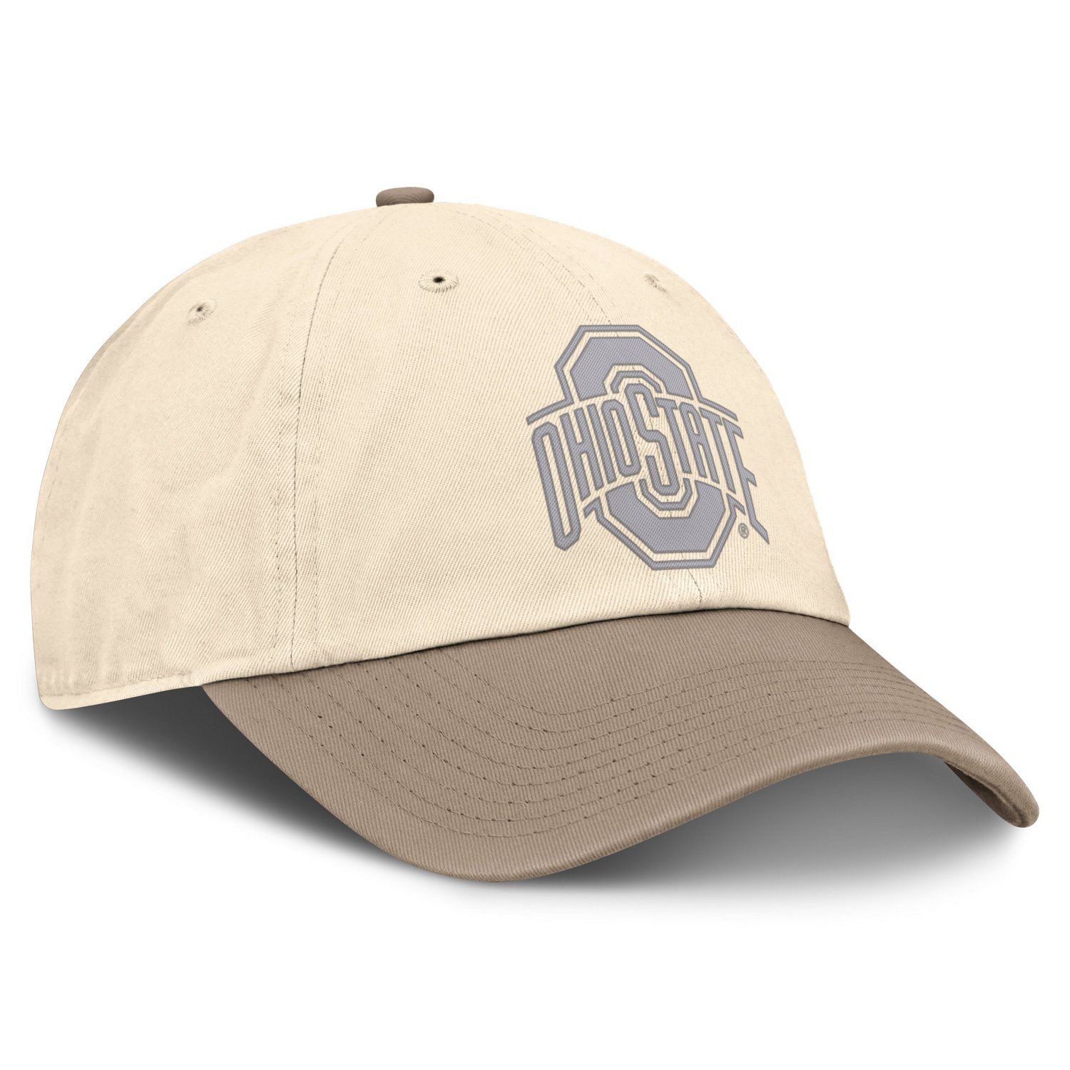 Nike Khaki Ohio State Buckeyes Two-Tone Club Adjustable Hat - view number 3