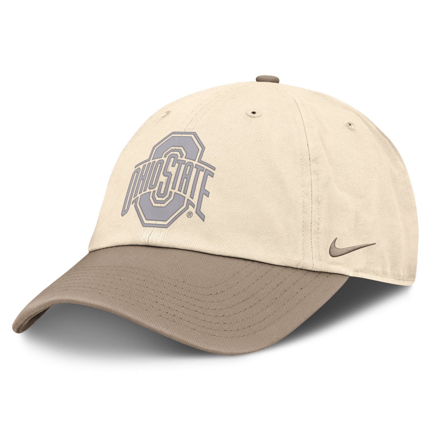 Nike Khaki Ohio State Buckeyes Two-Tone Club Adjustable Hat