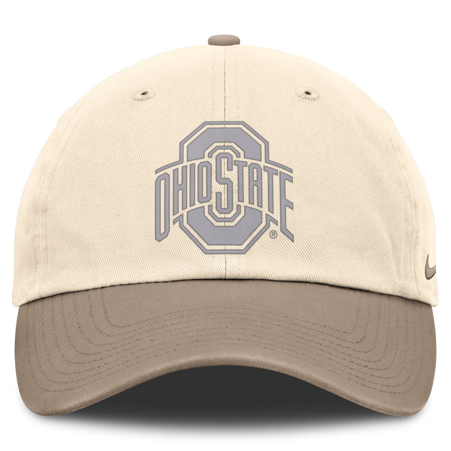 Nike Khaki Ohio State Buckeyes Two-Tone Club Adjustable Hat - view number 2