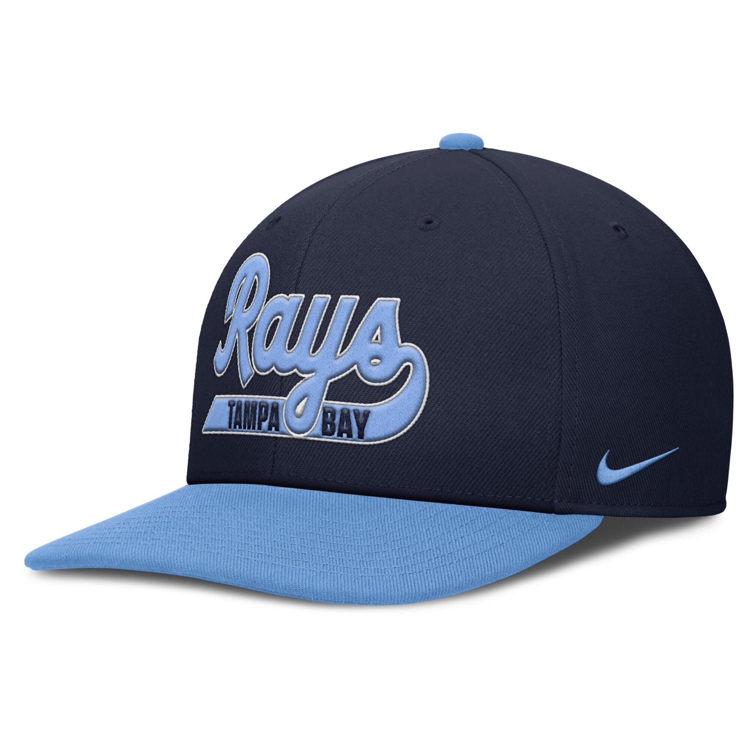 Nike Light Blue Tampa Bay Rays Pro Performance Snapback Hat - view number 3