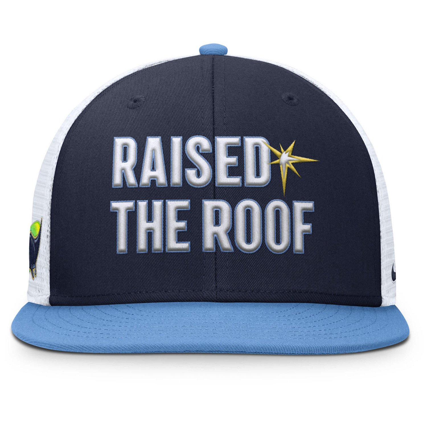 Nike Light Blue Tampa Bay Rays Pro Performance Trucker Snapback Hat - view number 2