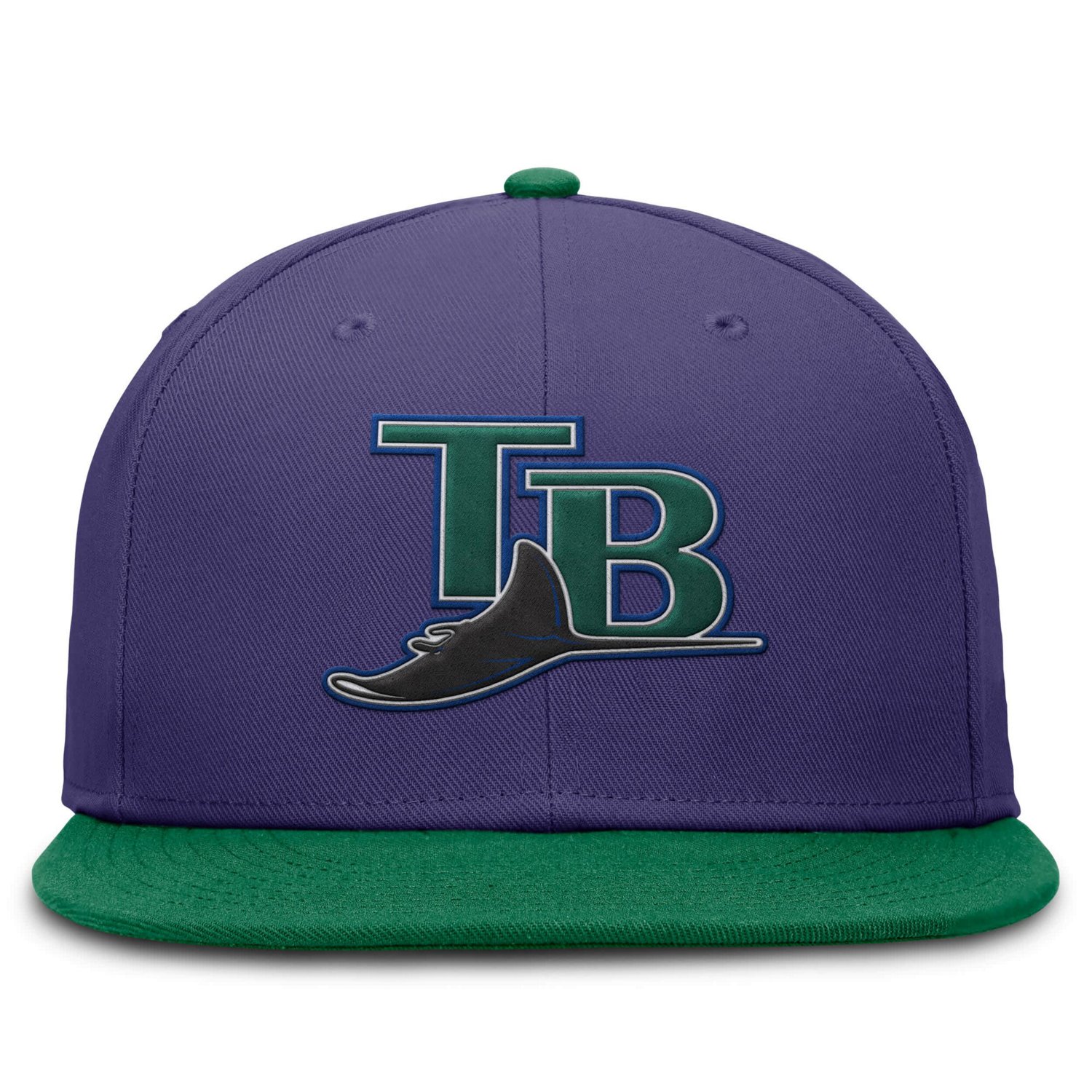 Nike Light Navy Tampa Bay Rays True Primetime Two-Tone Performance Fitted Hat                                                    - view number 2