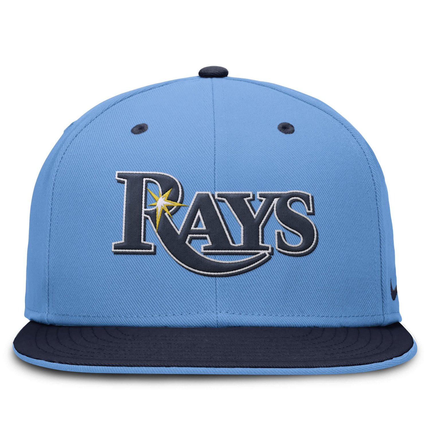 Nike Light Navy Tampa Bay Rays True Primetime Two-Tone Performance Fitted Hat                                                    - view number 2