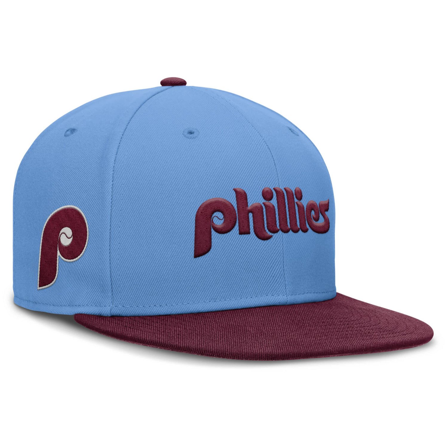 Nike Light Philadelphia Phillies True Performance Fitted Hat - view number 1