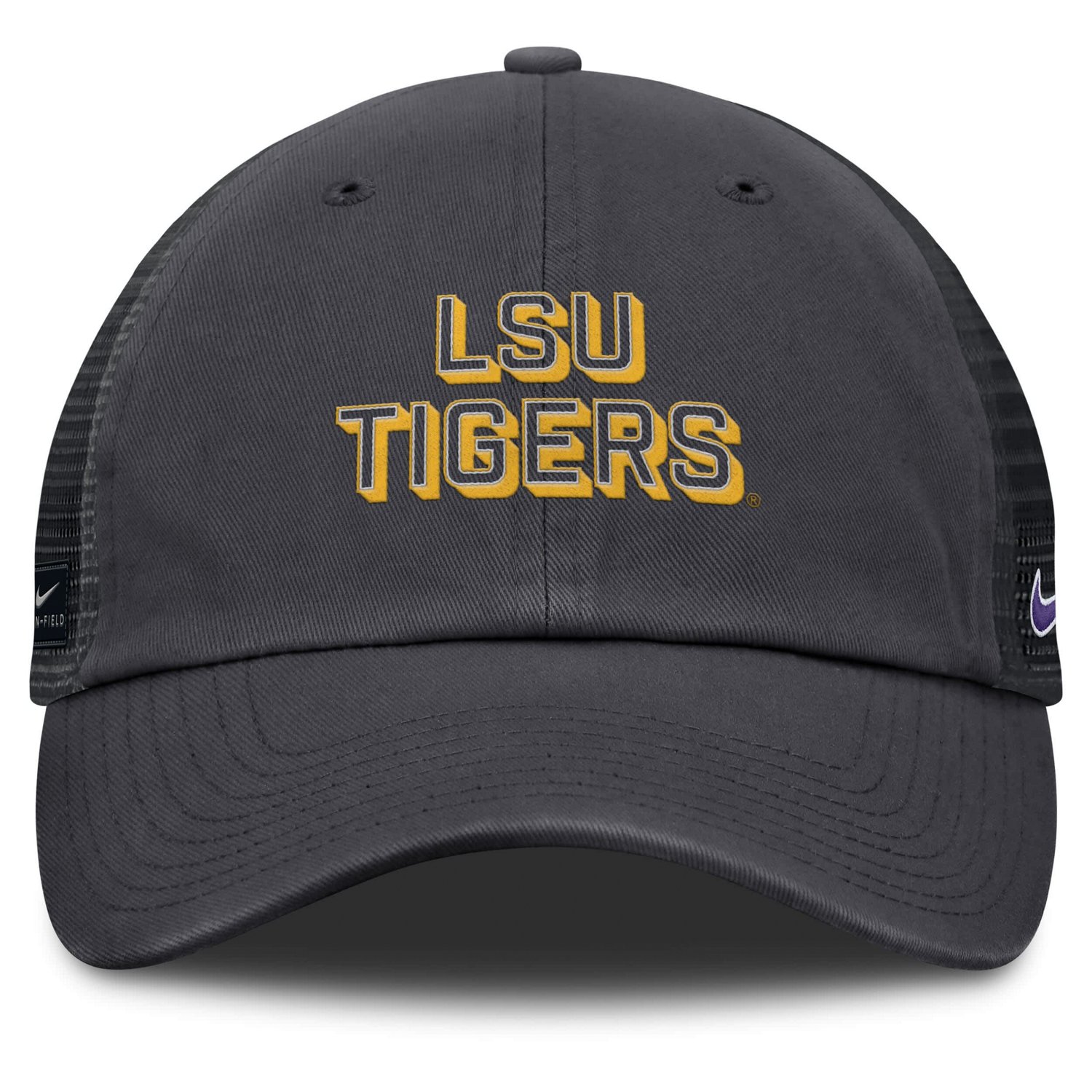 Nike LSU Tigers 2025 Gameday On-Field Club Adjustable Trucker Hat