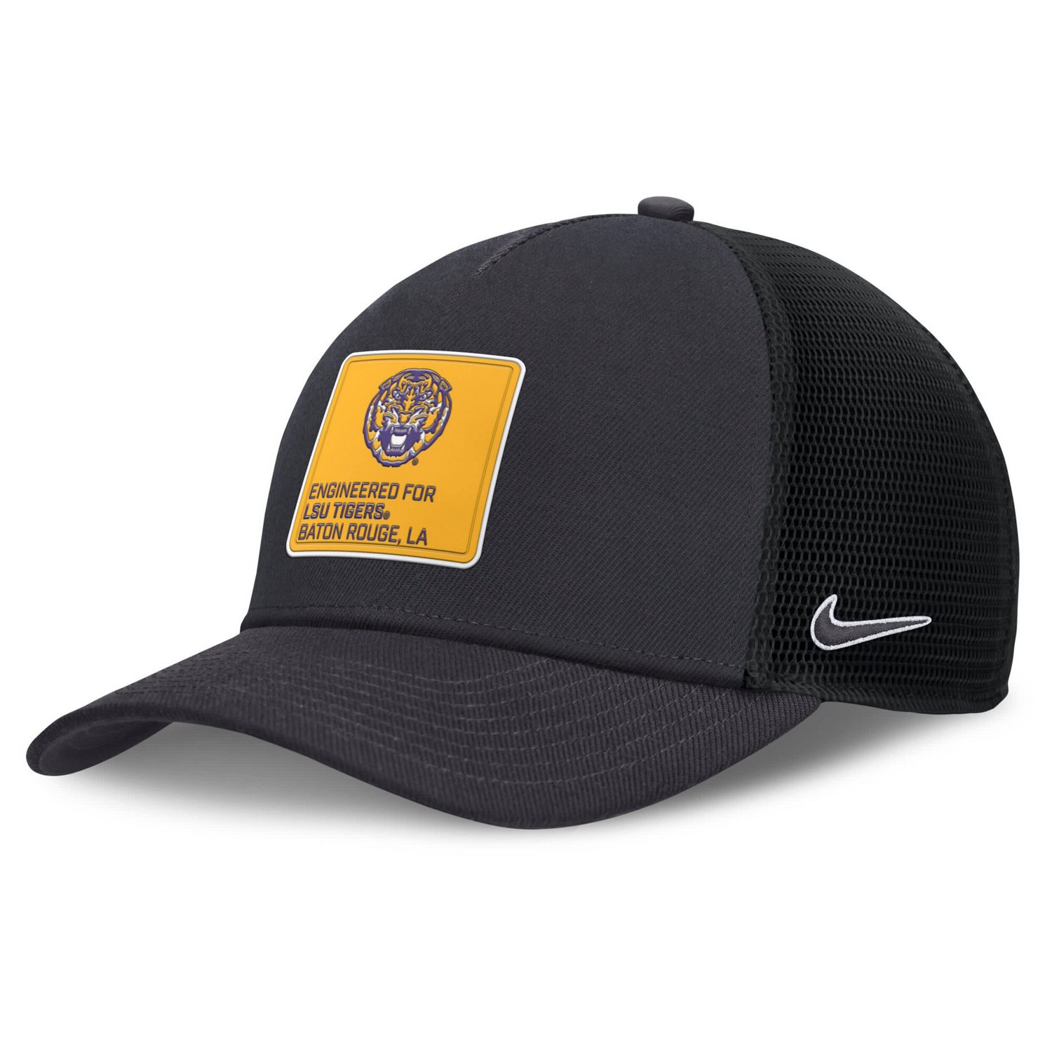 Nike LSU Tigers 2025 On-Field Rise Engineered Trucker Adjustable Hat