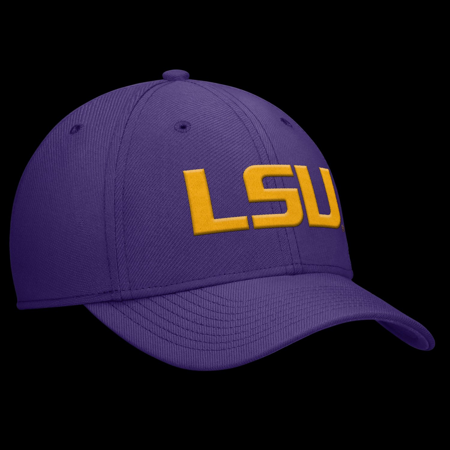 Nike LSU Tigers Rise SwooshFlex Dri-FIT Hat - view number 2