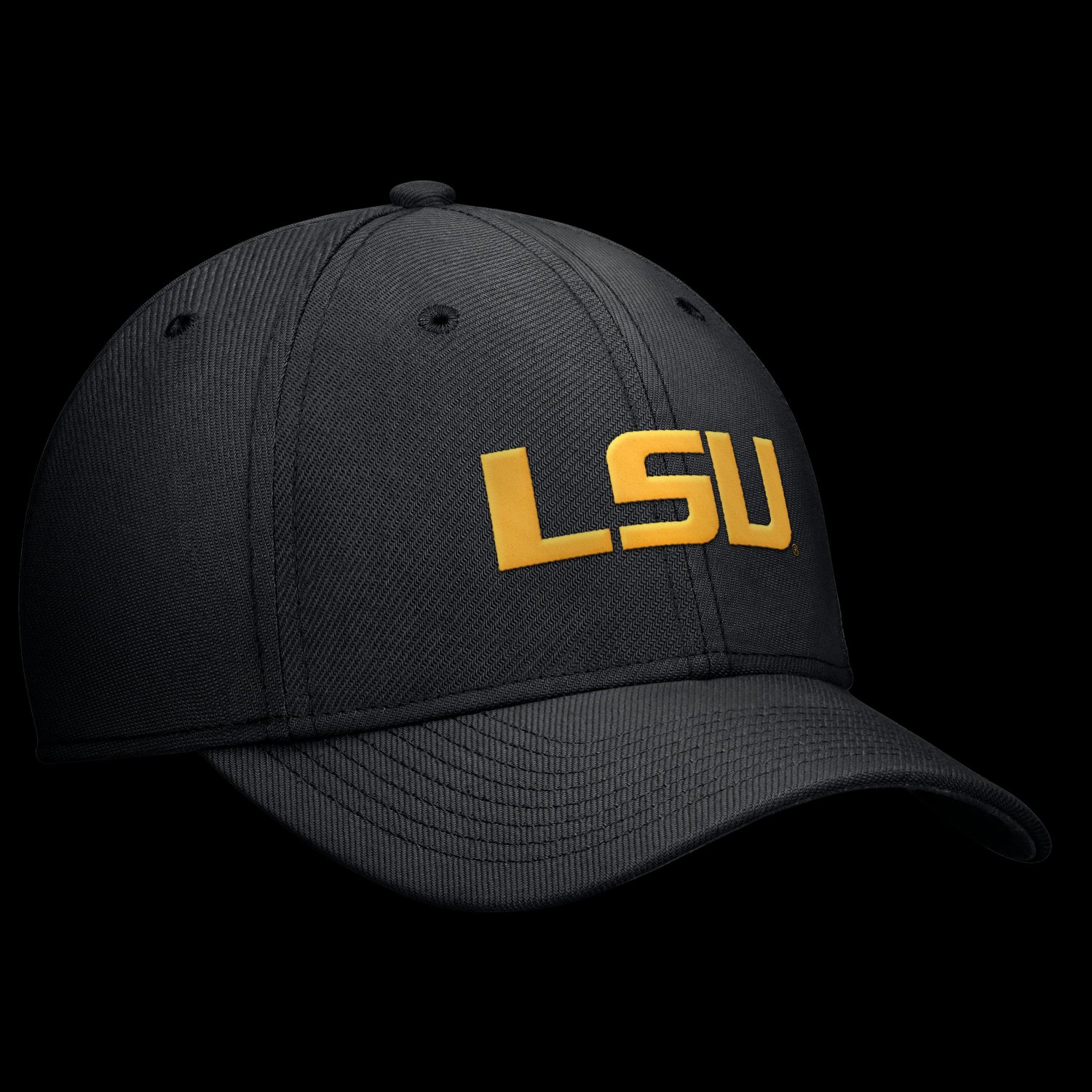 Nike LSU Tigers Rise SwooshFlex Dri-FIT Hat - view number 3
