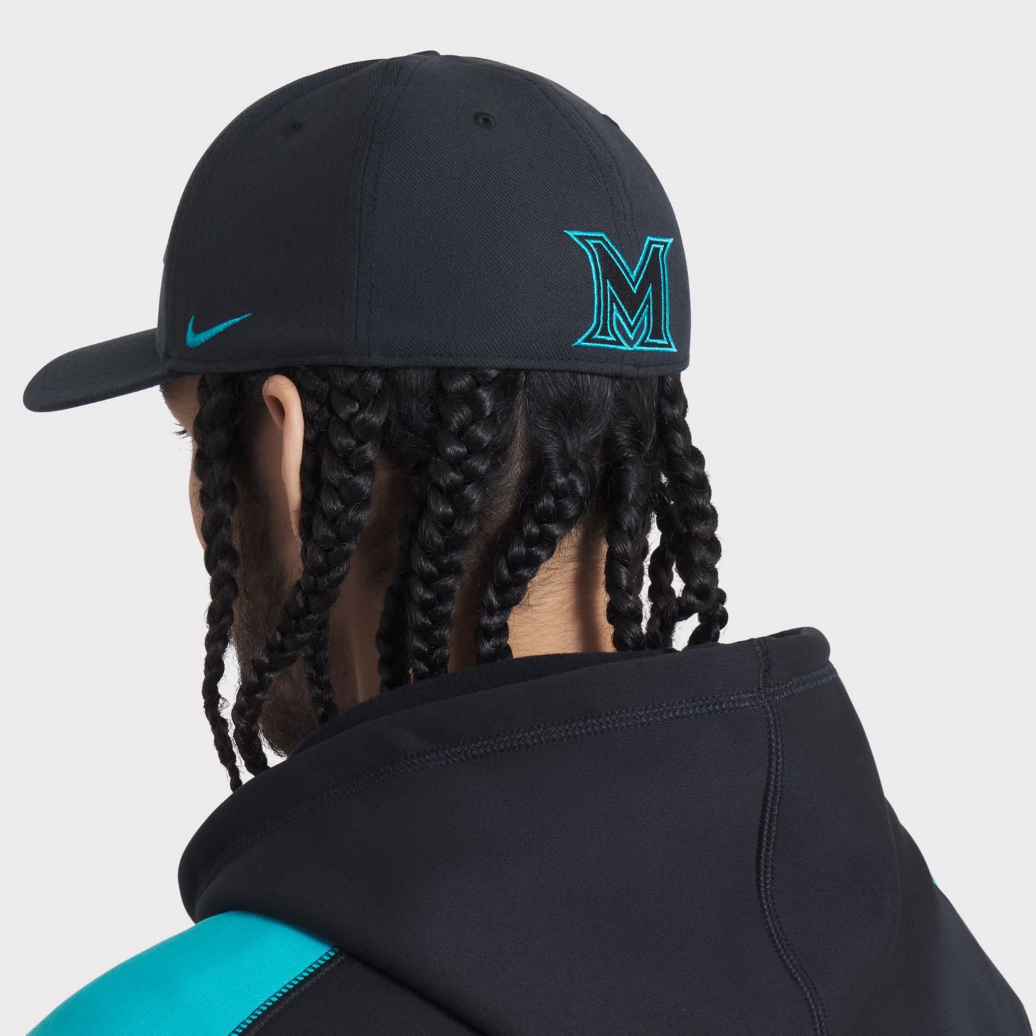 Nike Miami Marlins 2025 City Connect Performance Swoosh Flex Hat - view number 2