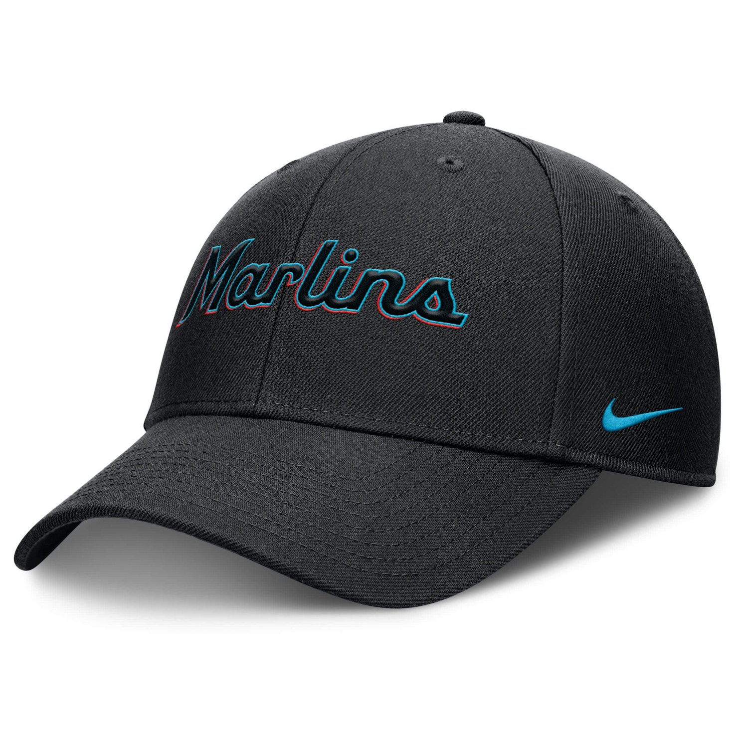 Nike Miami Marlins Rise Gaberdine Adjustable Hat - view number 3