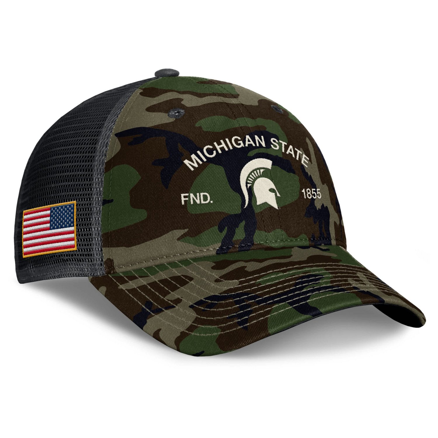Nike Michigan State Spartans 2025 Military Appreciation Rise Adjustable Trucker Hat - view number 3