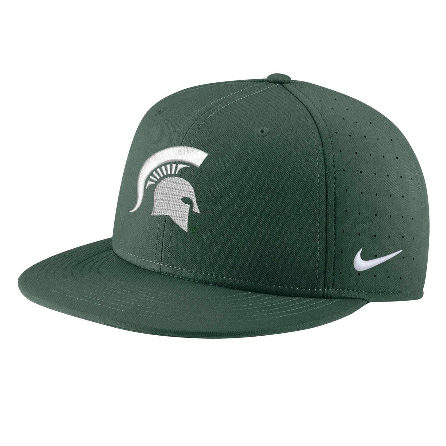 Nike Michigan State Spartans Aero True Baseball Performance Fitted Hat