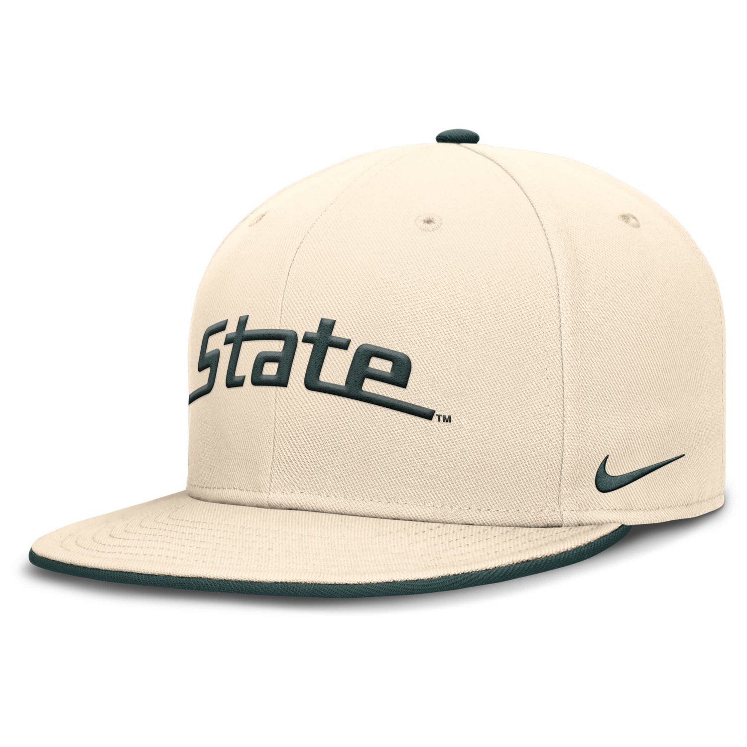 Nike Michigan State Spartans Primetime True Performance Fitted Hat - view number 3