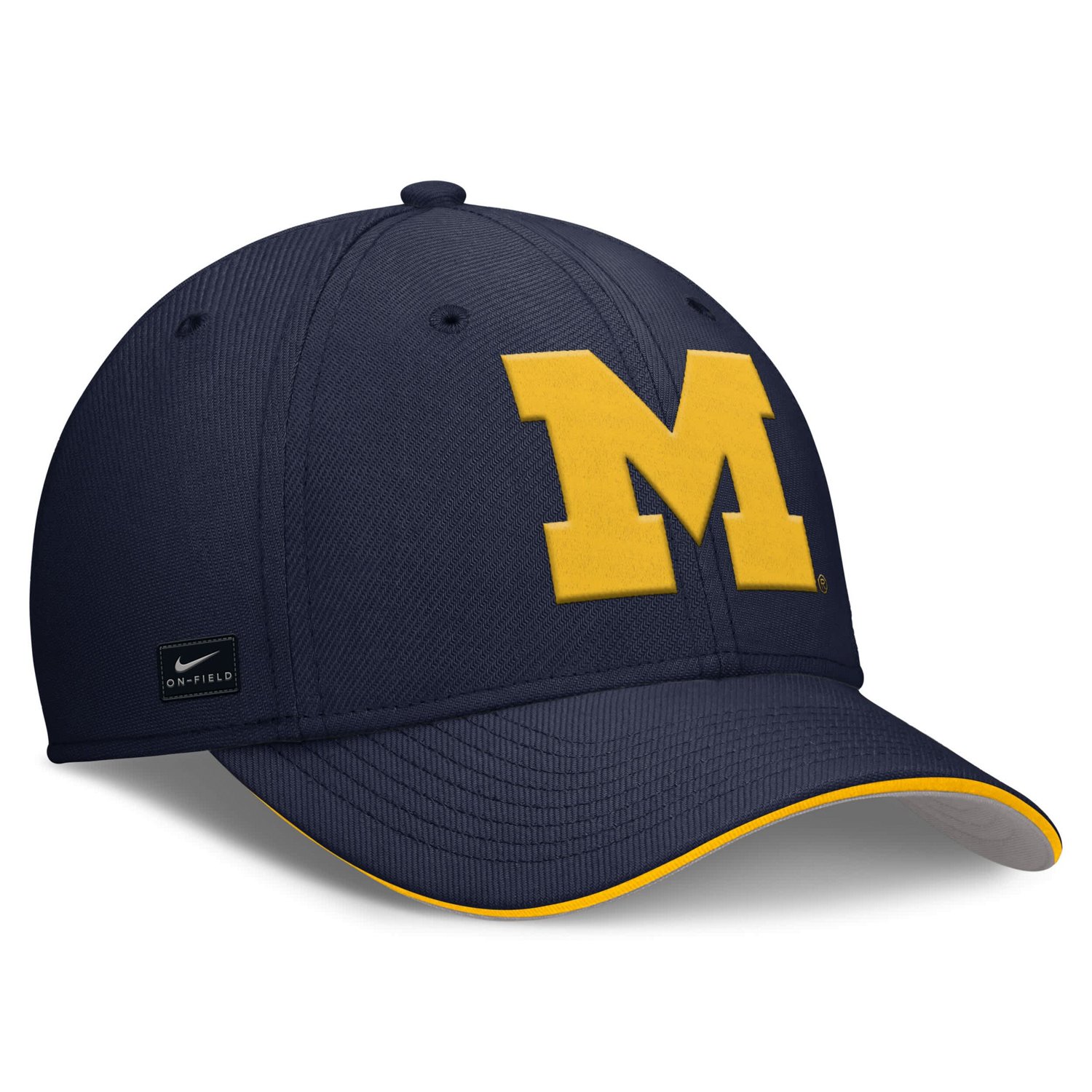 Nike Michigan Wolverines 2025 Dugout Coaches Rise Swoosh Performance Flex Hat                                                    - view number 3