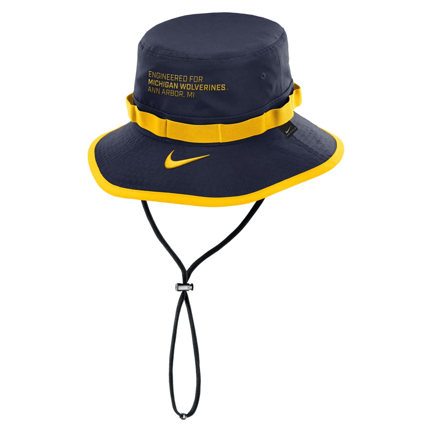 Nike Michigan Wolverines 2025 Sideline Apex Boonie Performance Bucket Hat - view number 2