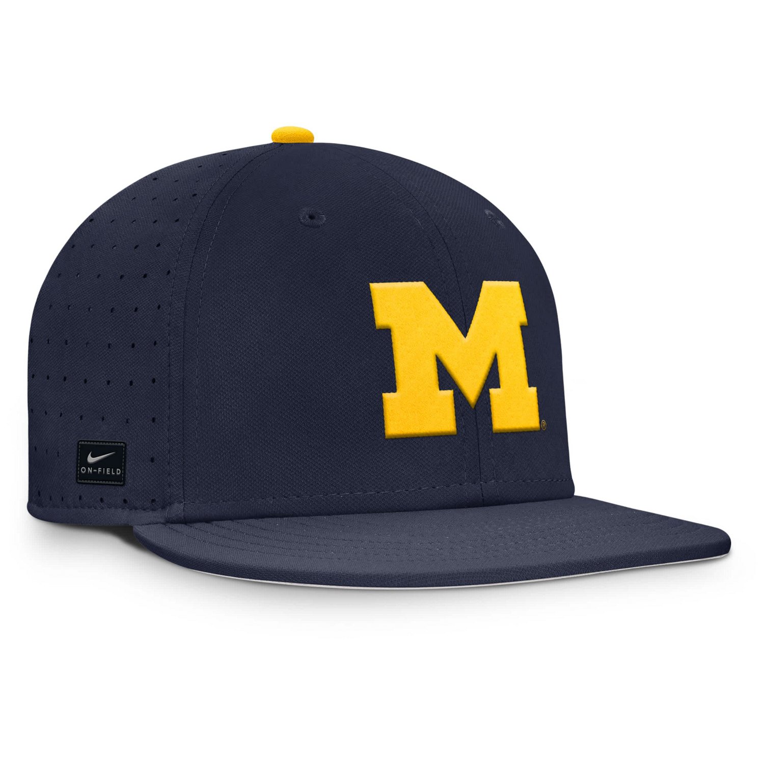 Nike Michigan Wolverines On-Field Dugout True Performance Fitted Hat - view number 3