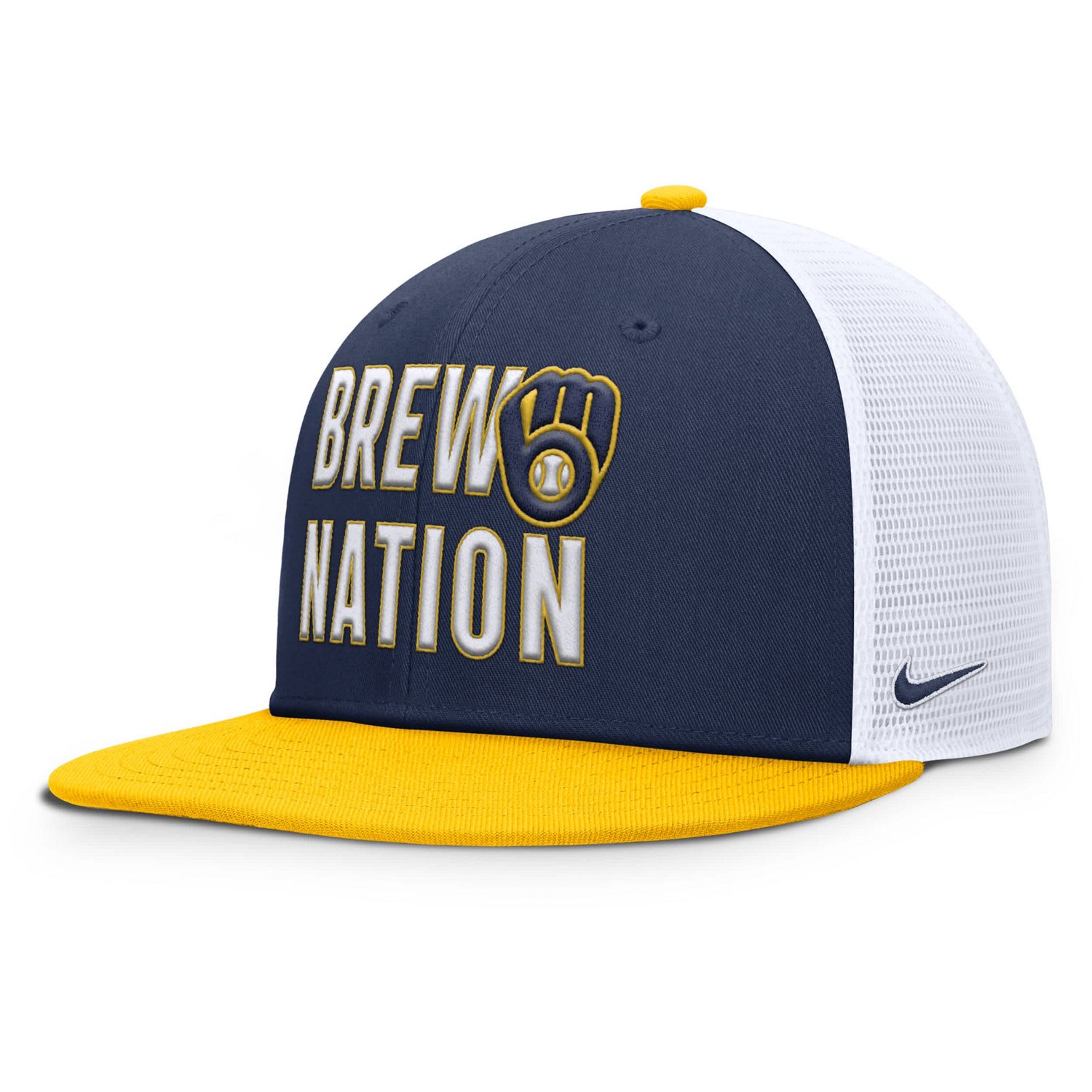 Nike Milwaukee Brewers Pro Trucker Snapback Hat