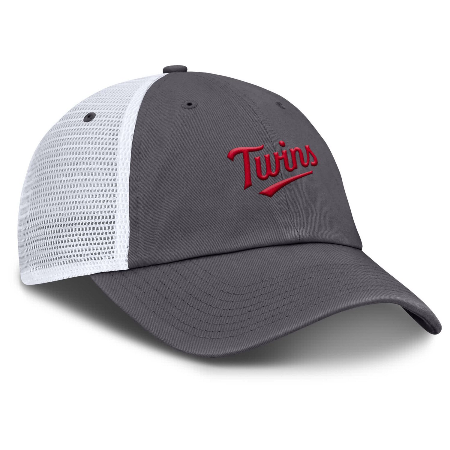 Nike Minnesota Twins Wordmark Club Adjustable Trucker Hat - view number 3
