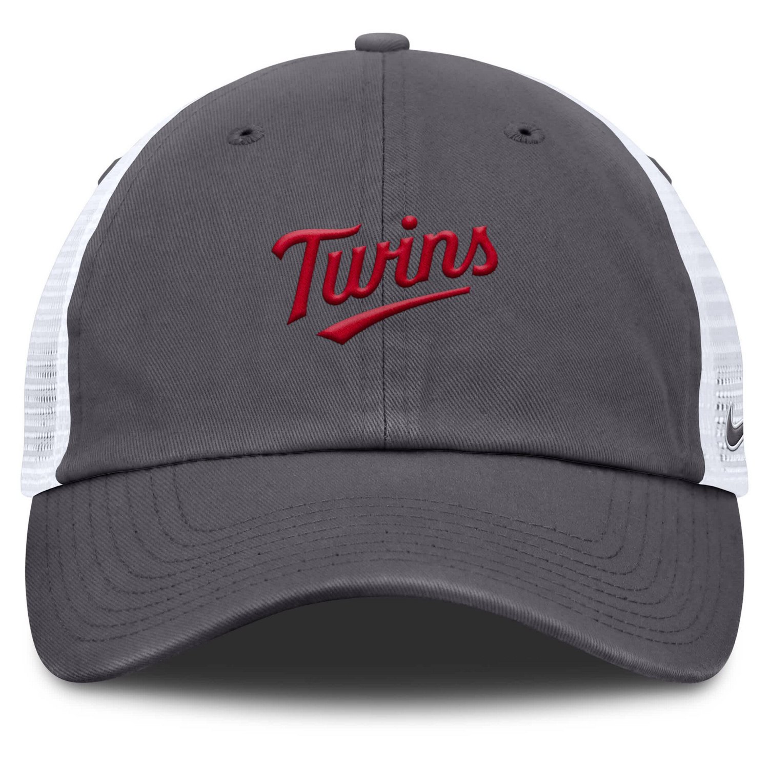 Nike Minnesota Twins Wordmark Club Adjustable Trucker Hat - view number 2