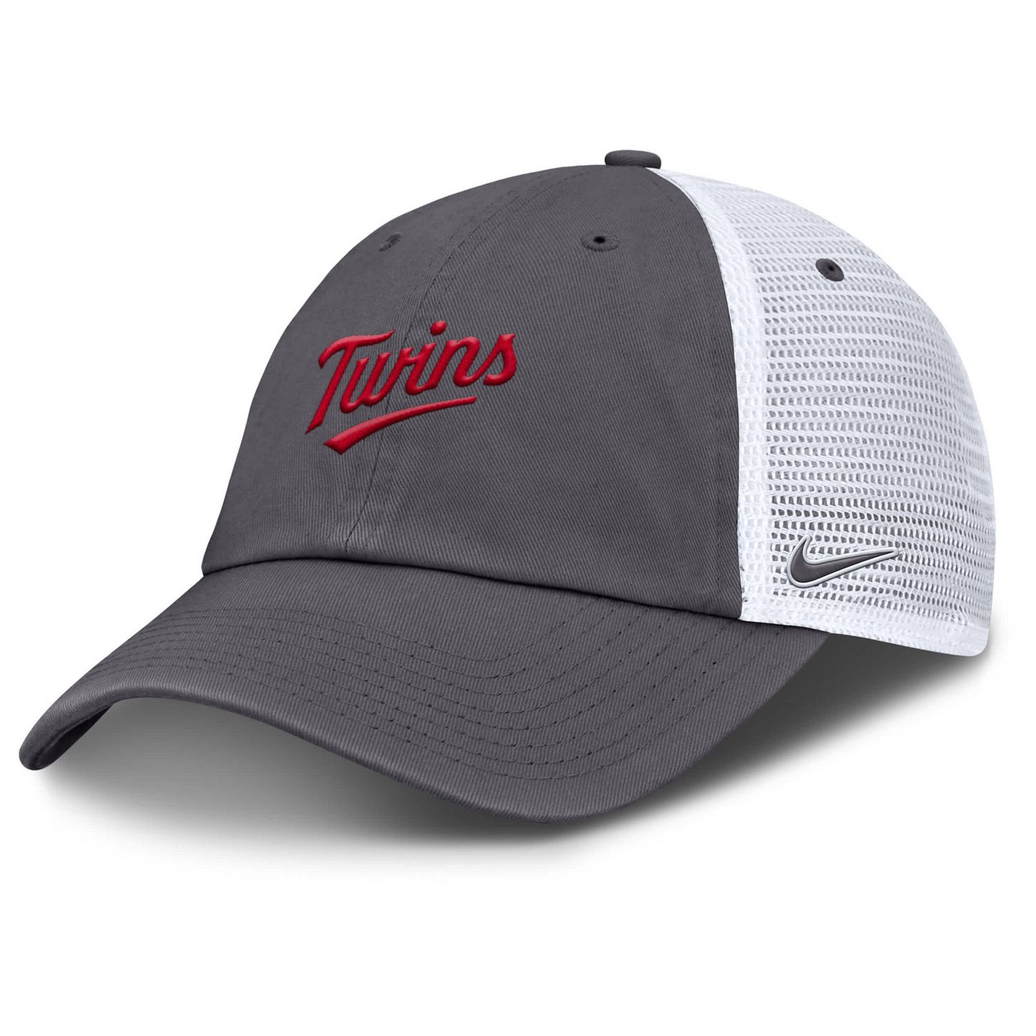 Nike Minnesota Twins Wordmark Club Adjustable Trucker Hat - view number 1