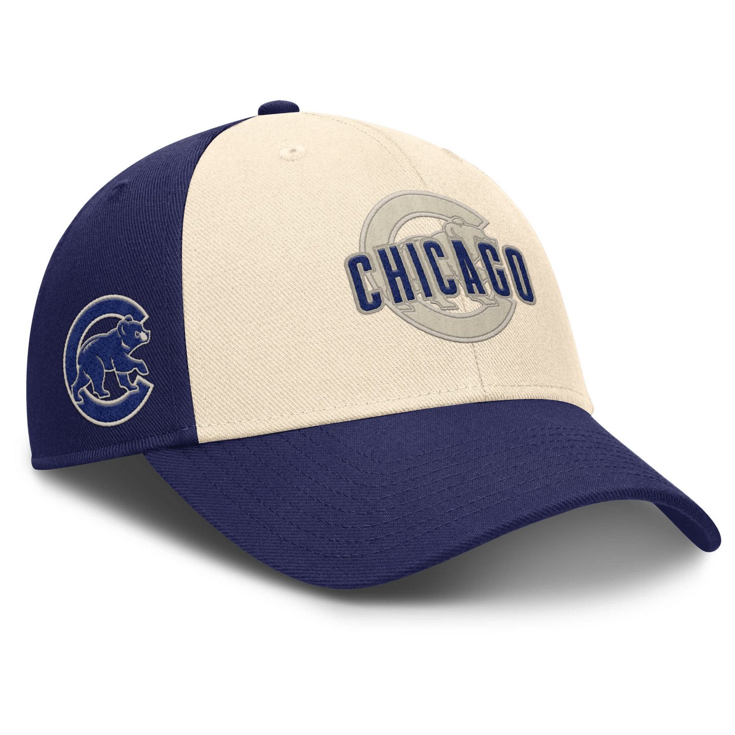 Nike Natural Chicago Cubs Statement Club Performance Adjustable Hat - view number 3