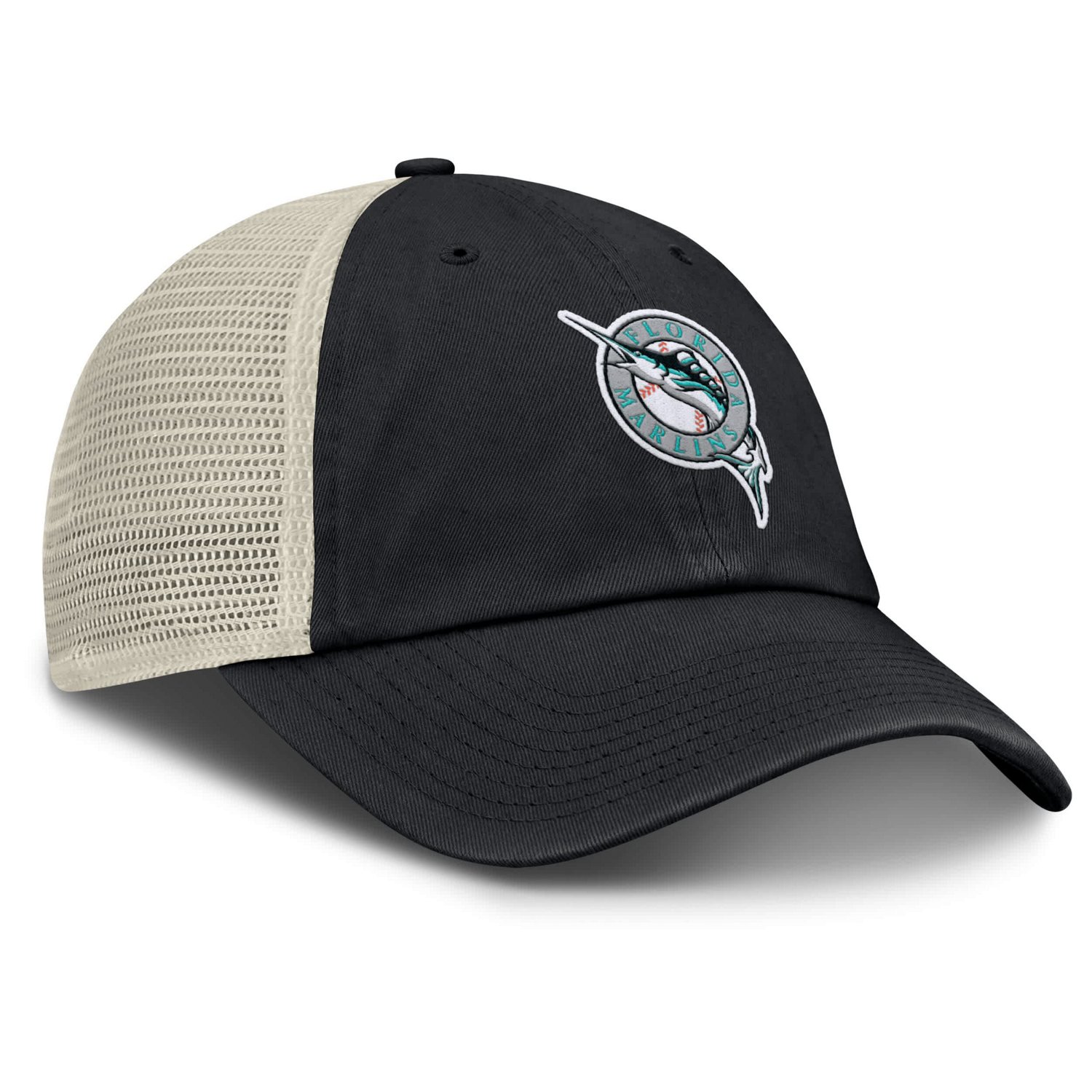 Nike Natural Florida Marlins Cooperstown Collection Club Trucker Adjustable Hat - view number 3