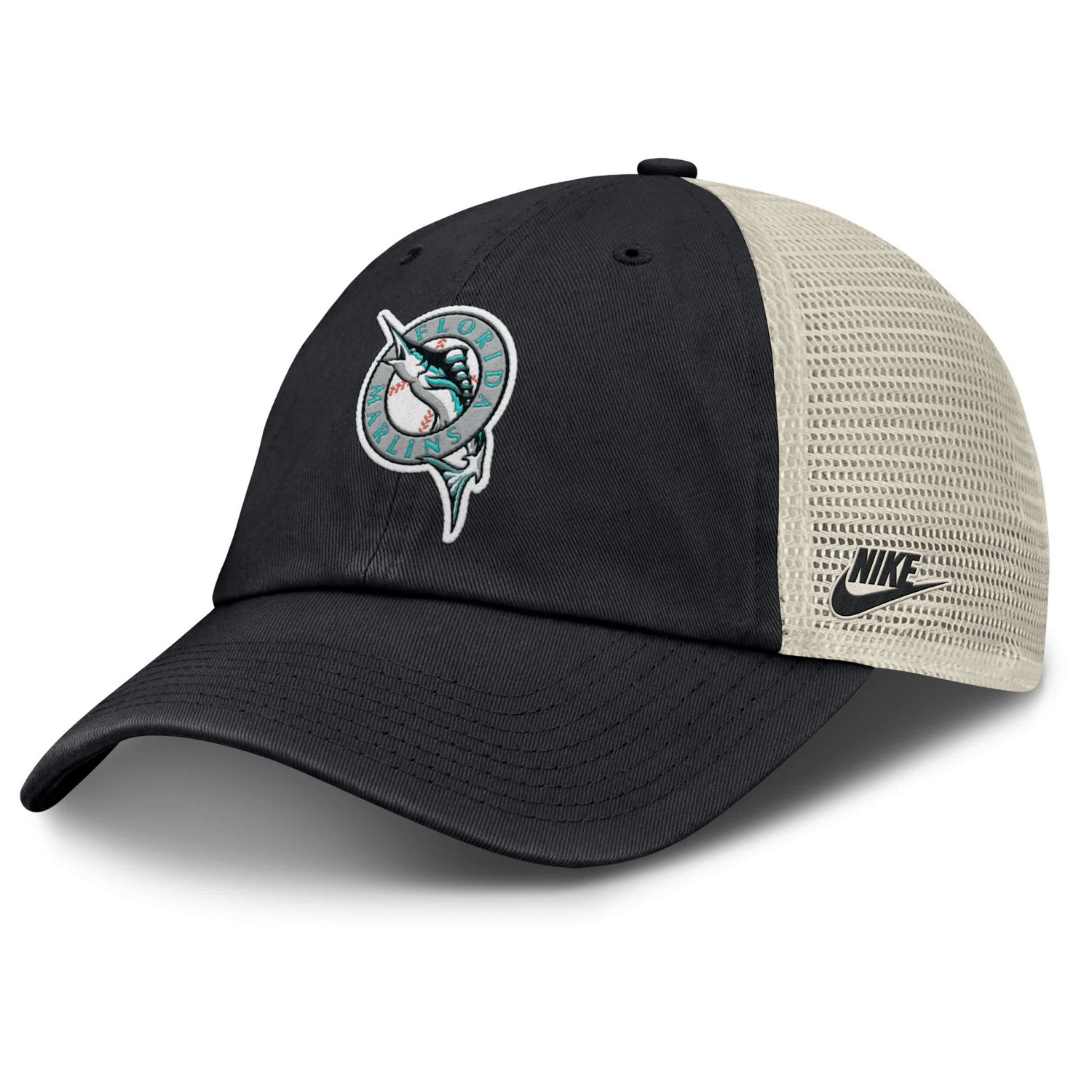 Nike Natural Florida Marlins Cooperstown Collection Club Trucker Adjustable Hat - view number 1