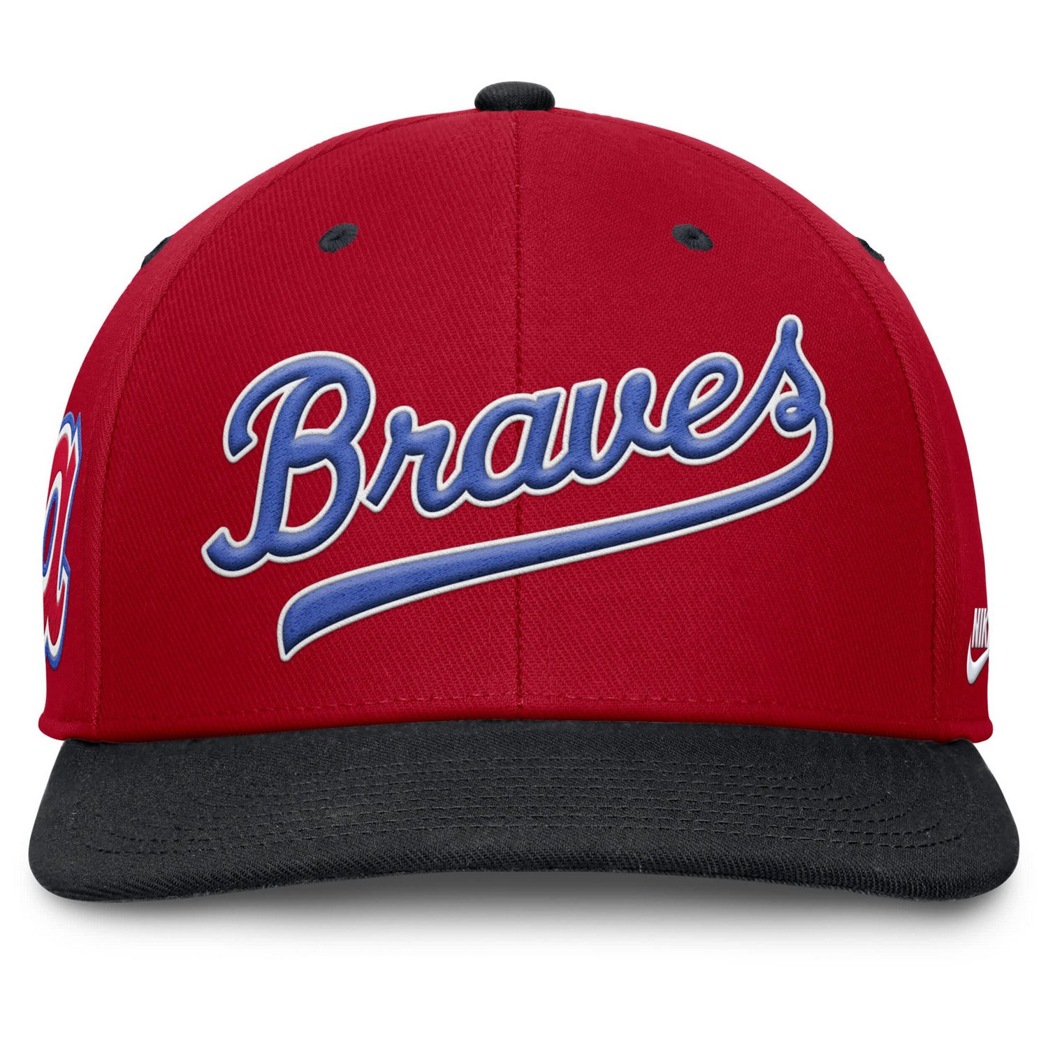 Nike Navy Atlanta Braves Cooperstown Collection Pro Performance Snapback Hat - view number 2