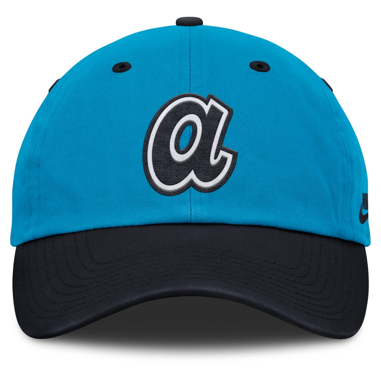 Nike Navy Atlanta Braves Neon 90s Club Adjustable Hat