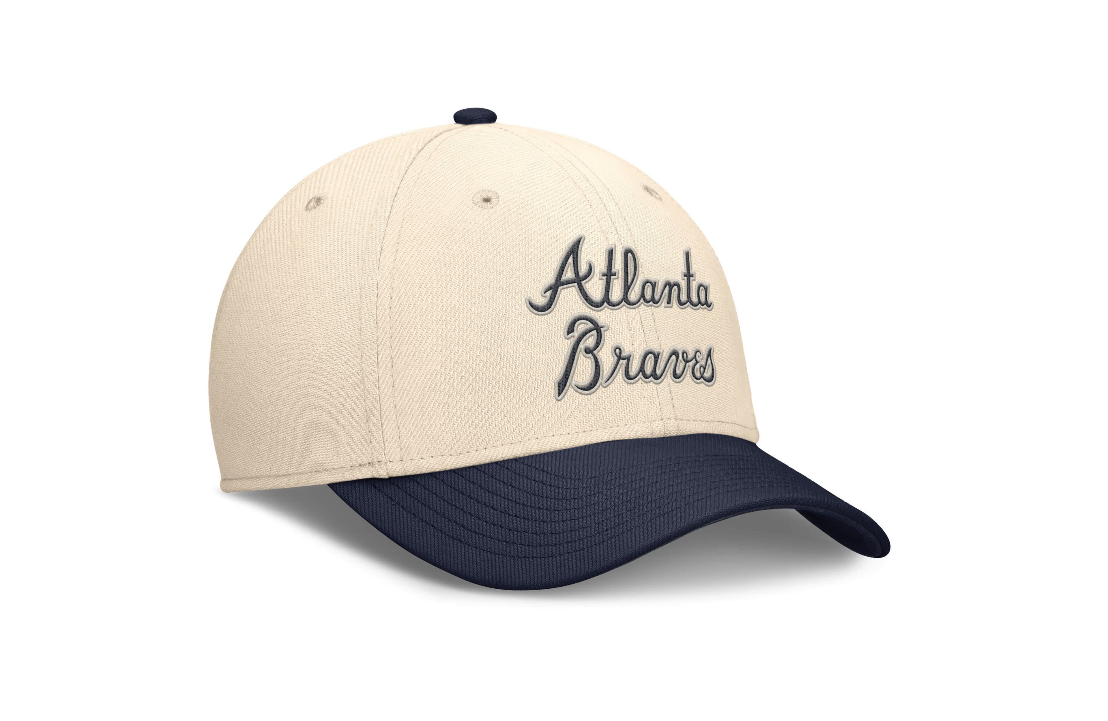 Nike Navy Atlanta Braves Statement Rise Performance Flex Hat