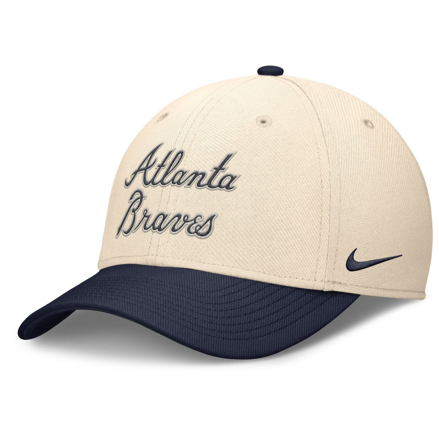Nike Navy Atlanta Braves Statement Rise Performance Flex Hat