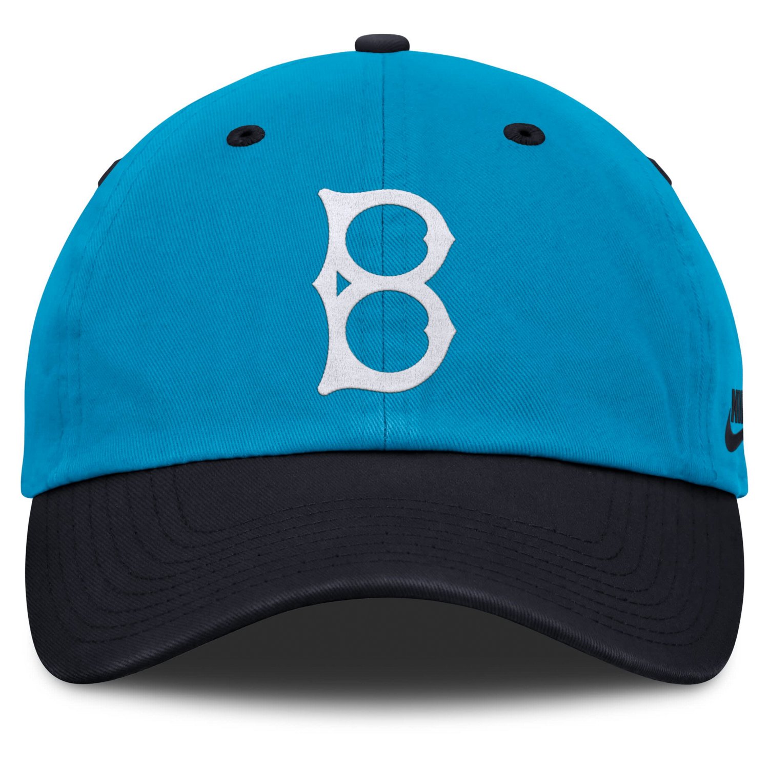 Nike Navy Brooklyn Dodgers Neon 90s Club Adjustable Hat - view number 2