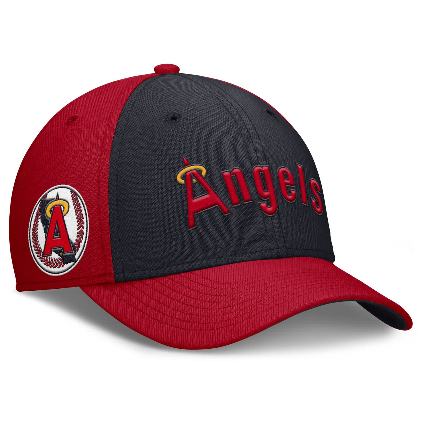 Nike Navy California Angels Rise Swoosh Performance Flex Hat