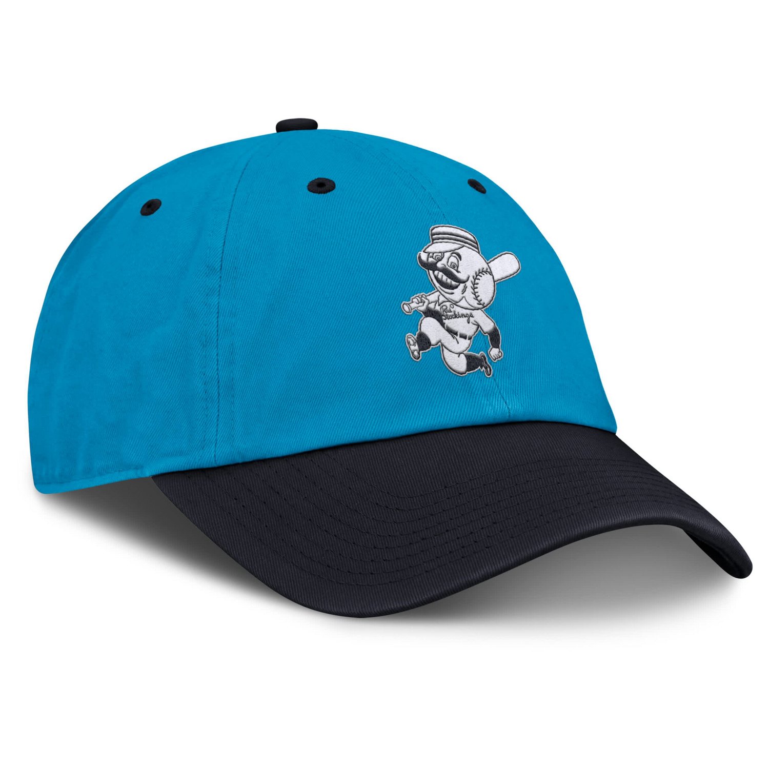 Nike Navy Cincinnati Reds Neon 90s Club Adjustable Hat - view number 3