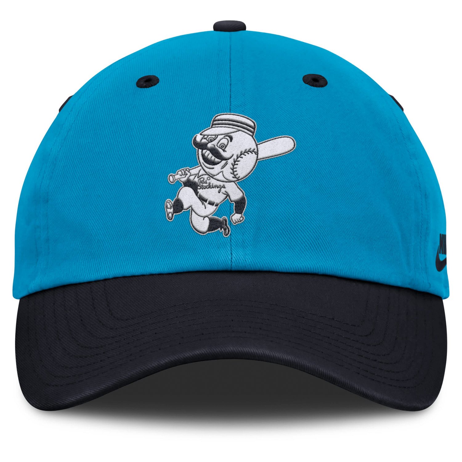 Nike Navy Cincinnati Reds Neon 90s Club Adjustable Hat - view number 2