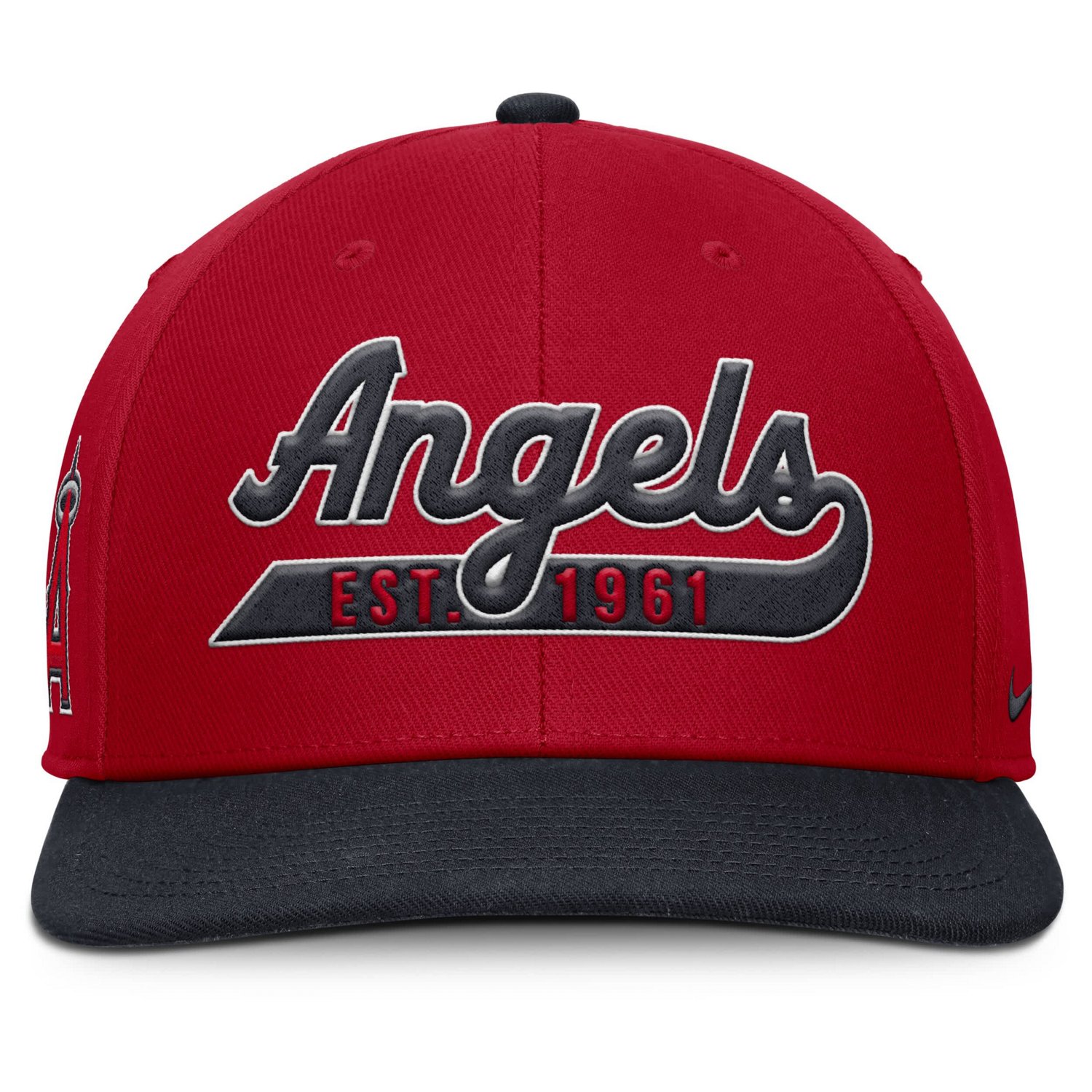 Nike Navy Los Angeles Angels Pro Performance Snapback Hat - view number 2