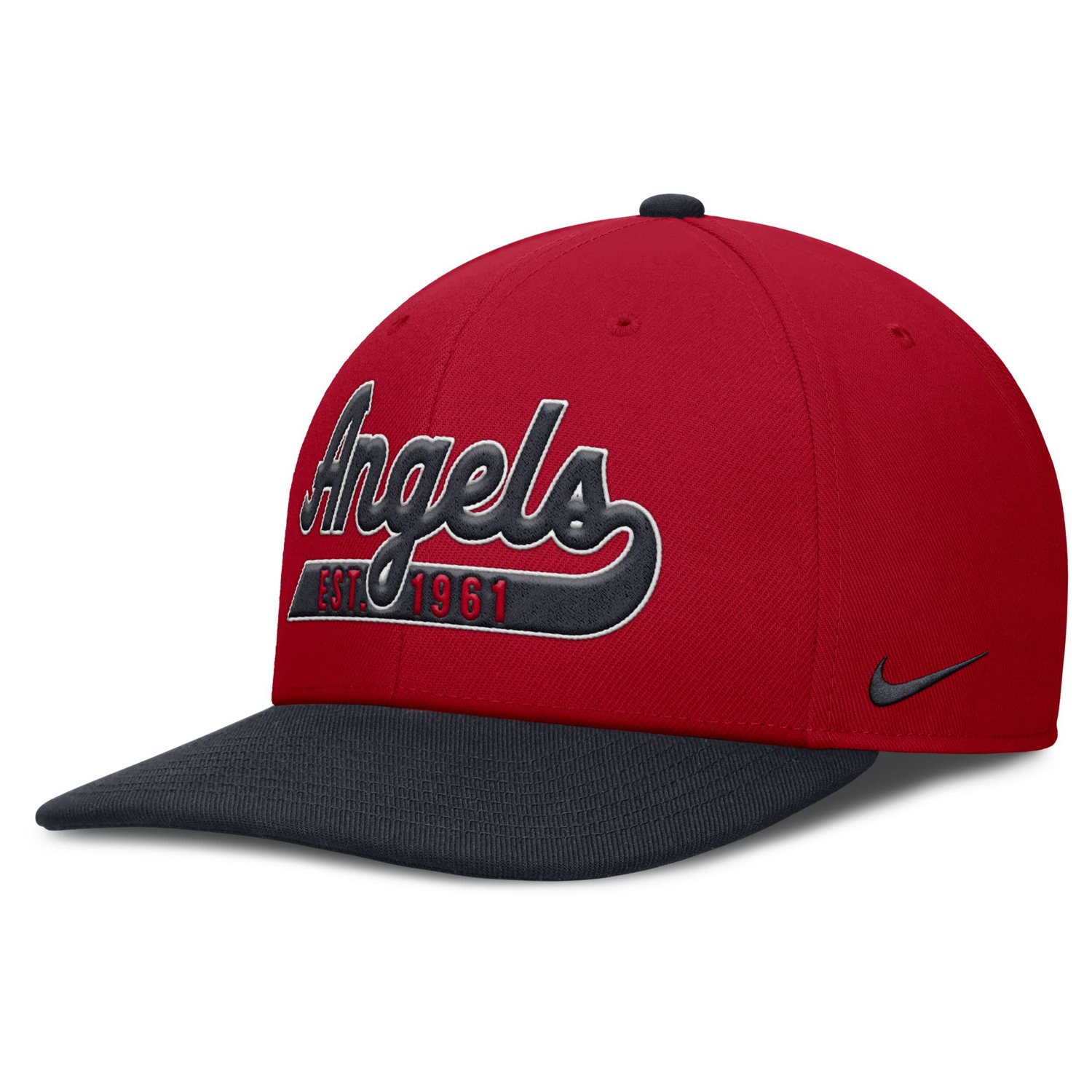 Nike Navy Los Angeles Angels Pro Performance Snapback Hat - view number 3