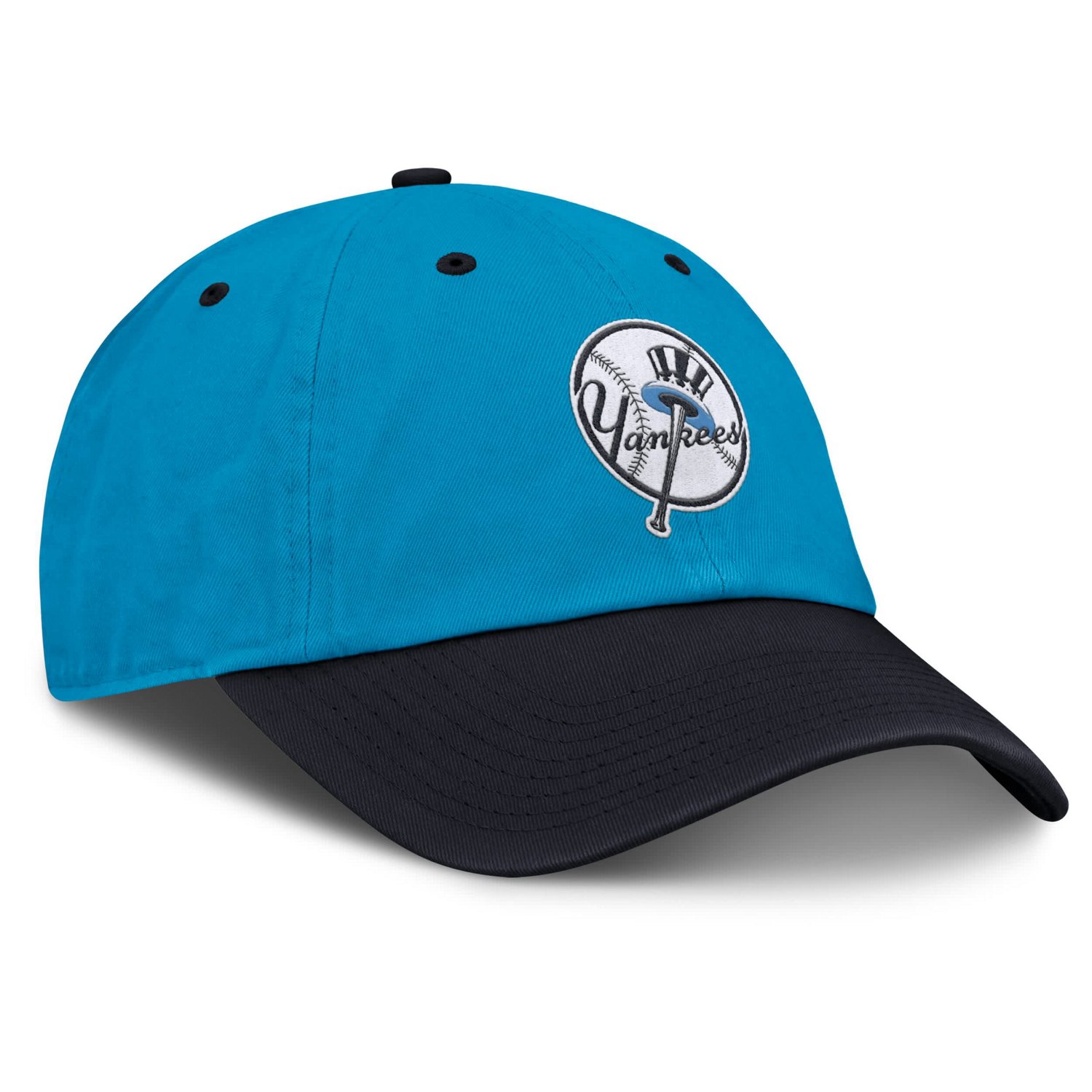 Nike Navy New York Yankees Neon 90s Club Adjustable Hat - view number 3