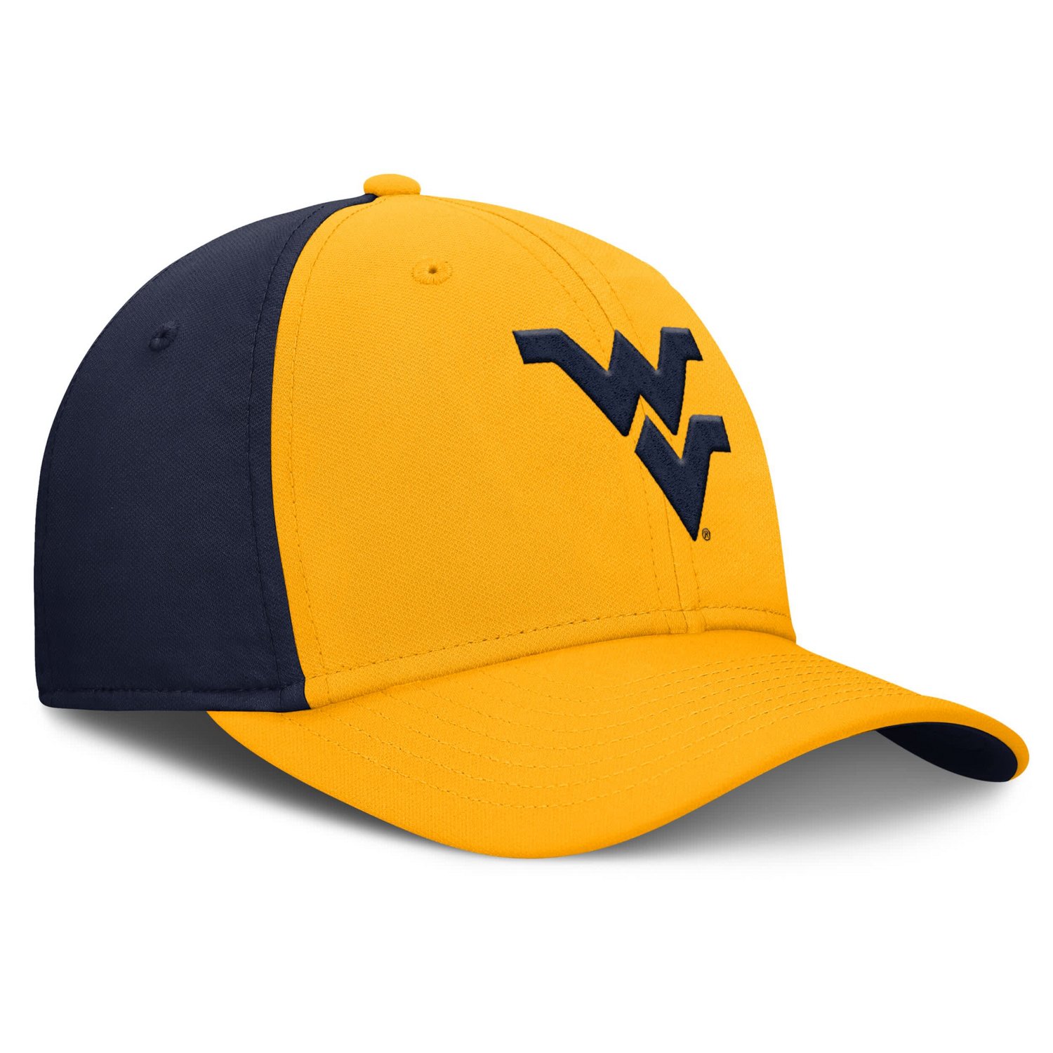 Nike Navy West Virginia Mountaineers 2025 Sideline Rise Local Performance Flex Hat - view number 3
