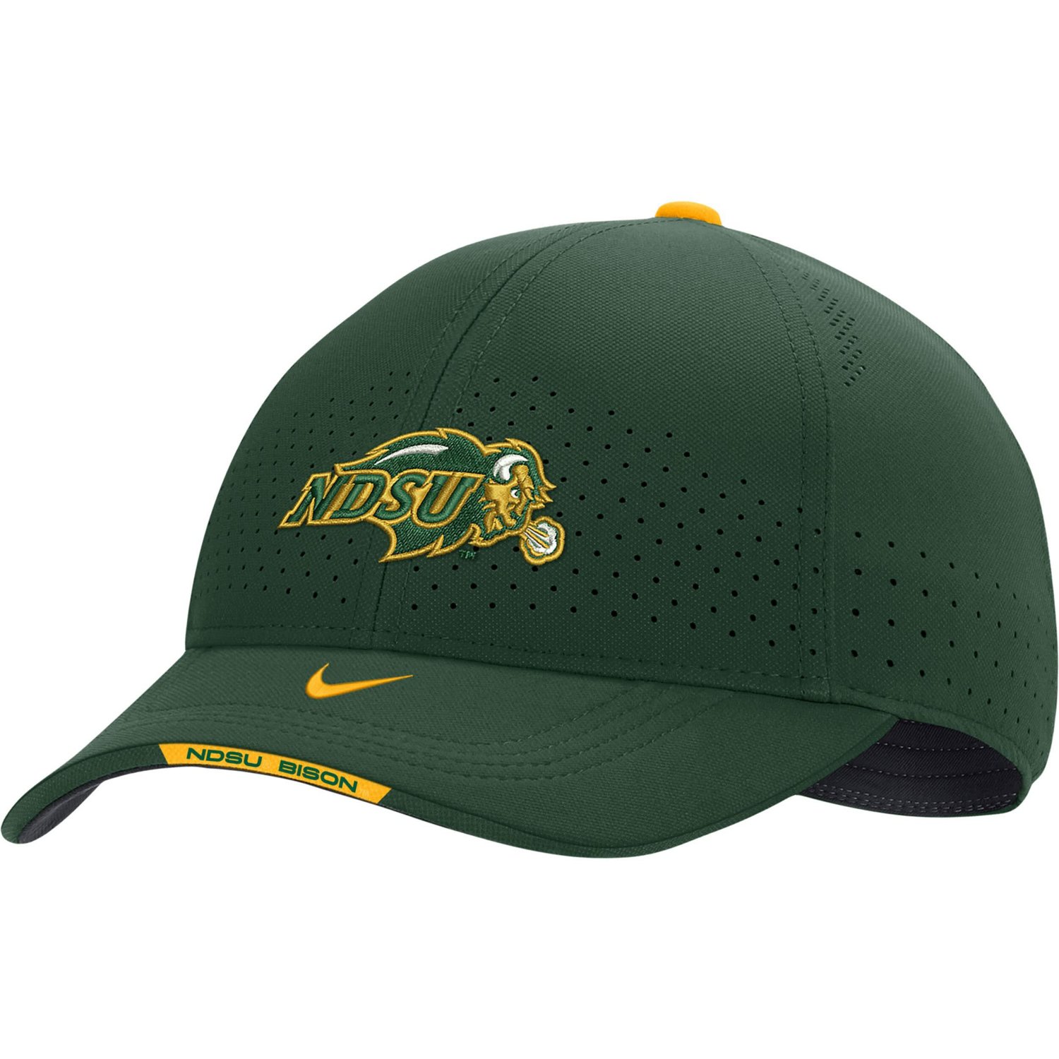Nike NDSU Bison 2022 Sideline Classic99 Swoosh Performance Flex Hat                                                              - view number 1