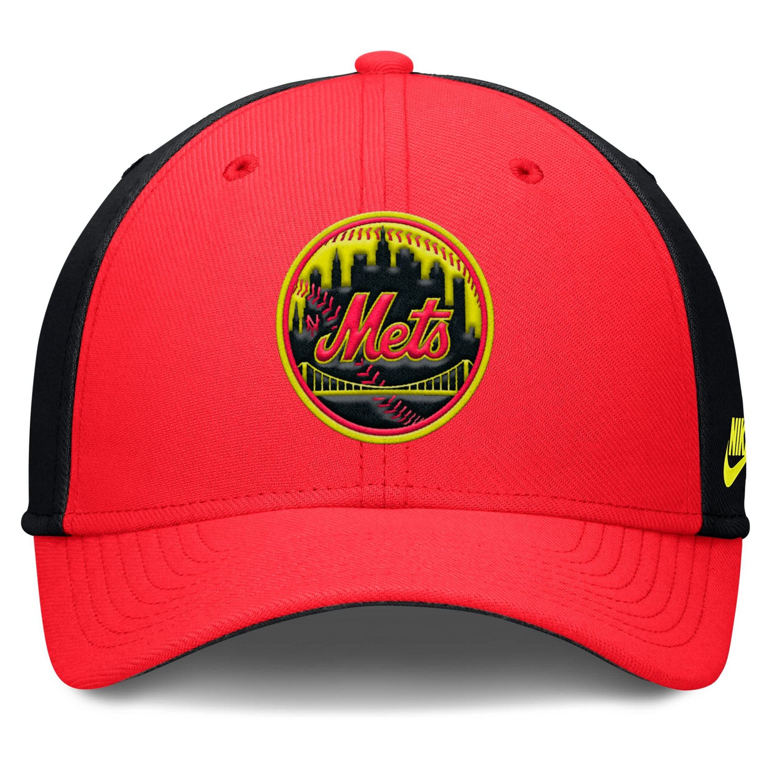 Nike New York Mets Neon 90s Rise SwooshFlex Hat - view number 2