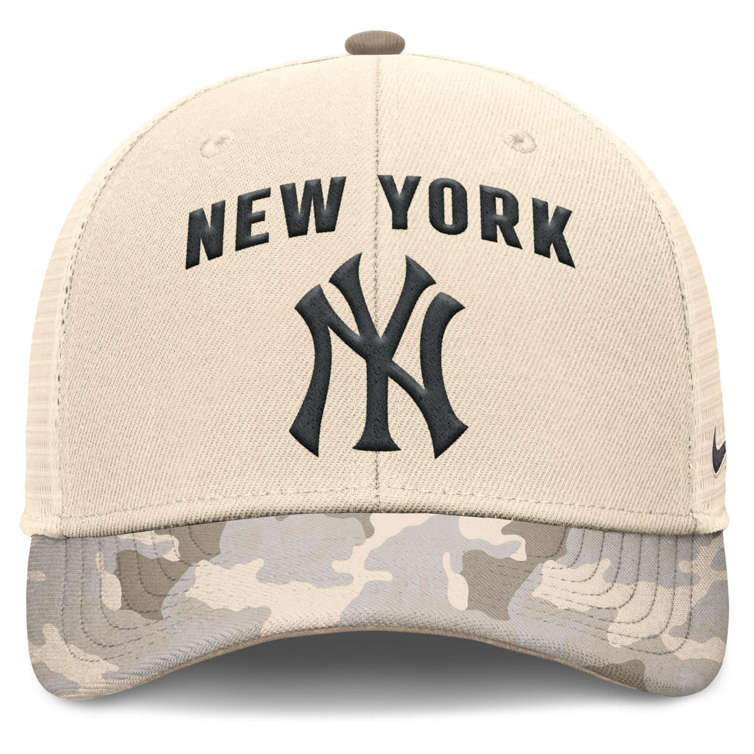 Nike New York Yankees Camo Pack Rise Adjustable Trucker Hat - view number 2