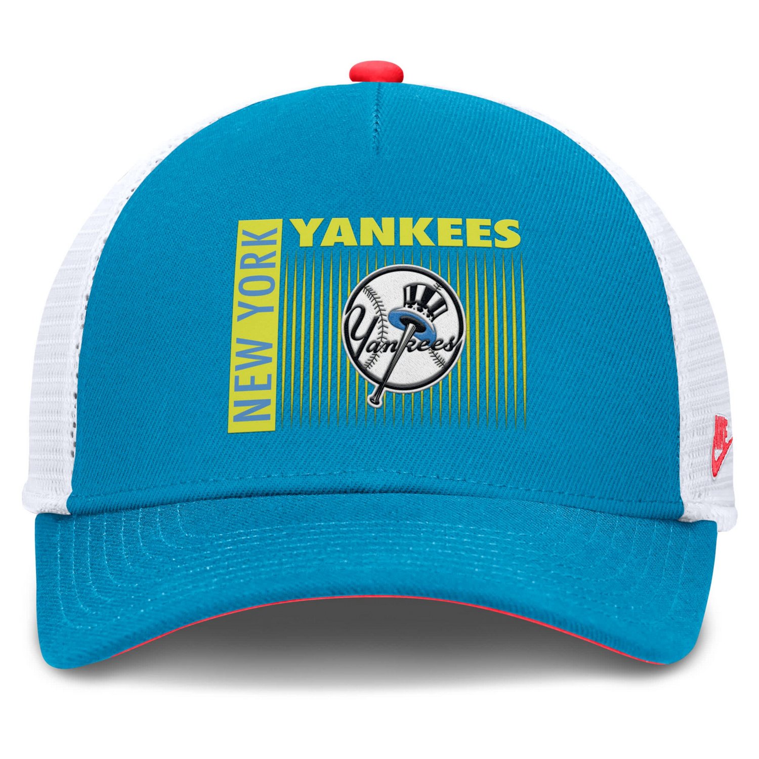 Nike New York Yankees Neon 90s Rise Structured Performance Adjustable Trucker Hat - view number 2