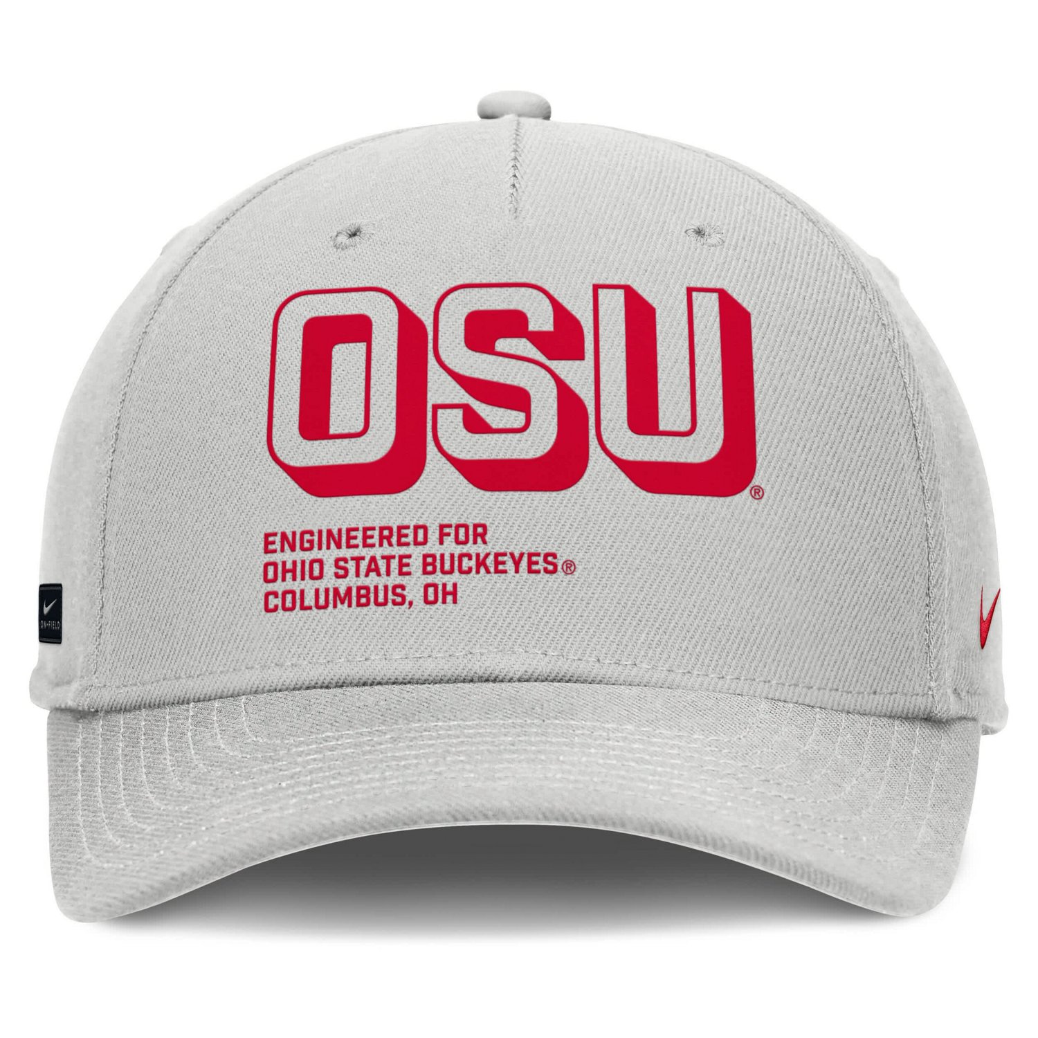 Nike Ohio State Buckeyes 2025 Sideline Dust Pinched Rise Adjustable Hat - view number 2