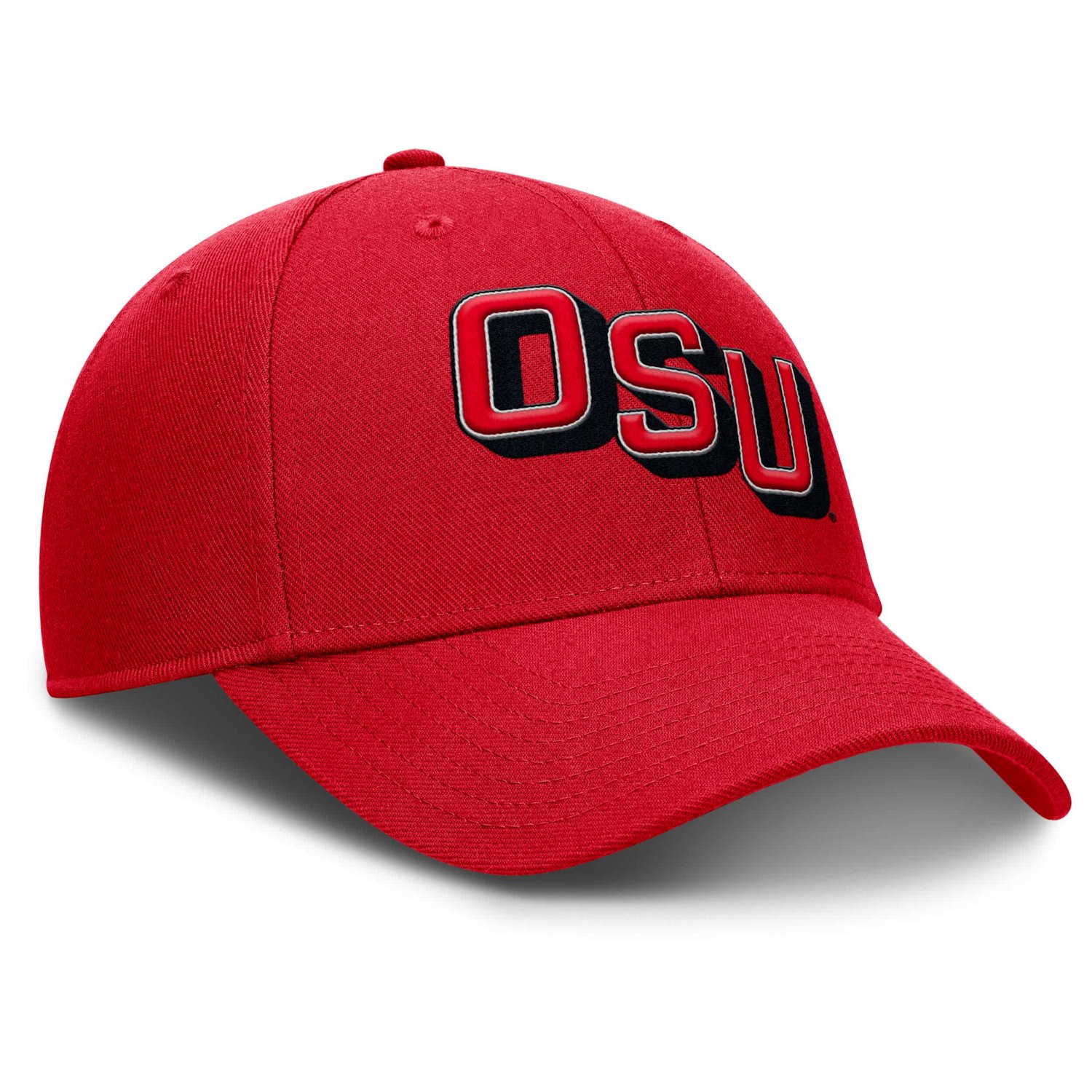 Nike Ohio State Buckeyes Slanted Primetime Rise Performance Adjustable Hat - view number 3