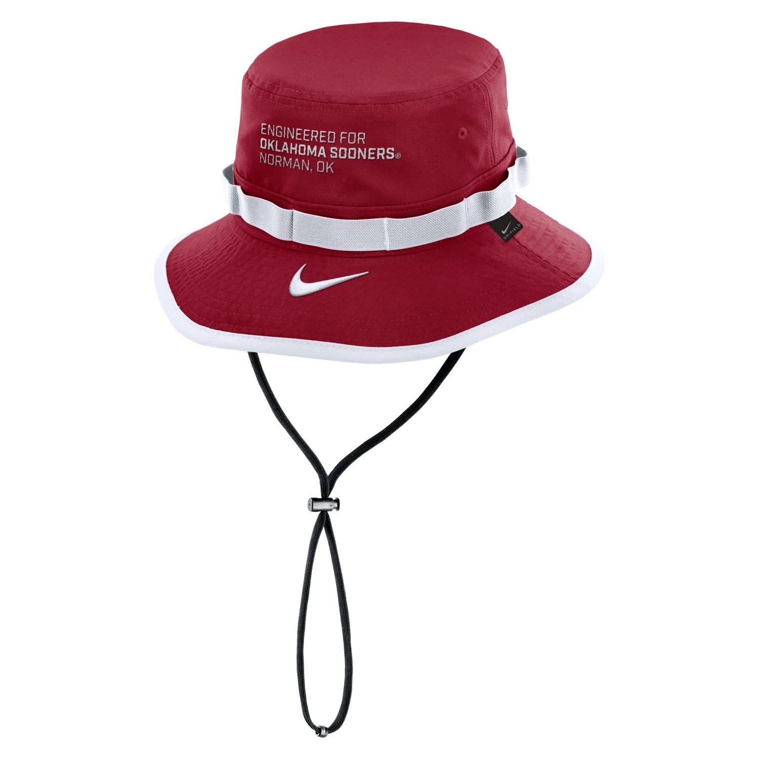 Nike Oklahoma Sooners 2025 Sideline Apex Boonie Performance Bucket Hat