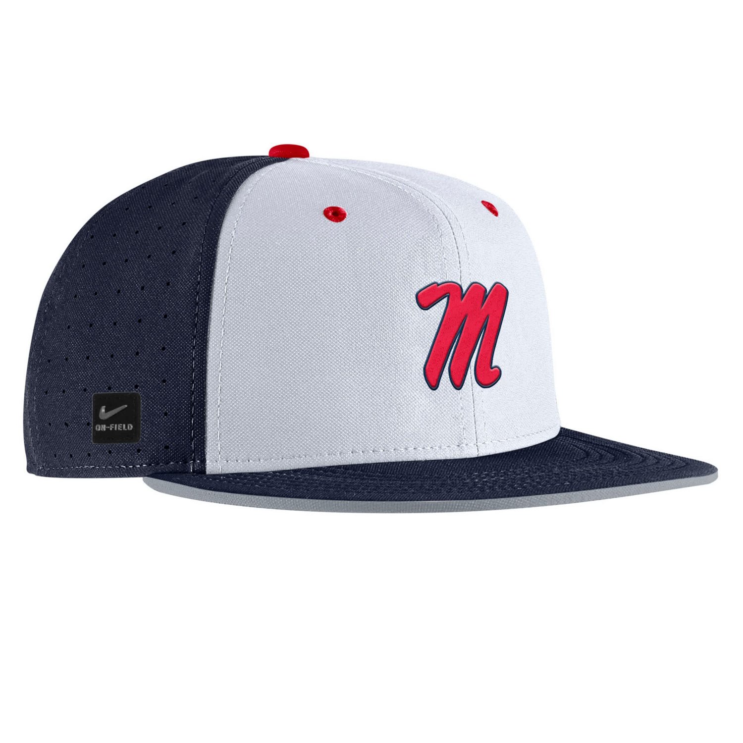 Nike Ole Miss Rebels 2025 On-Field True Performance Baseball Fitted Hat - view number 2