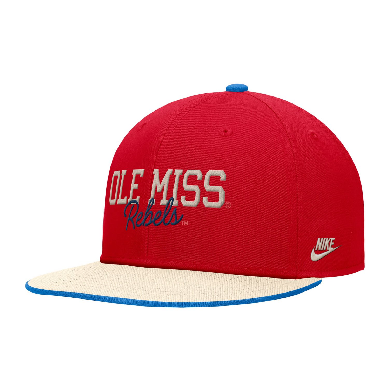 Nike Ole Miss Rebels Vintage Script Pro Dri-FIT Snapback Hat - view number 2